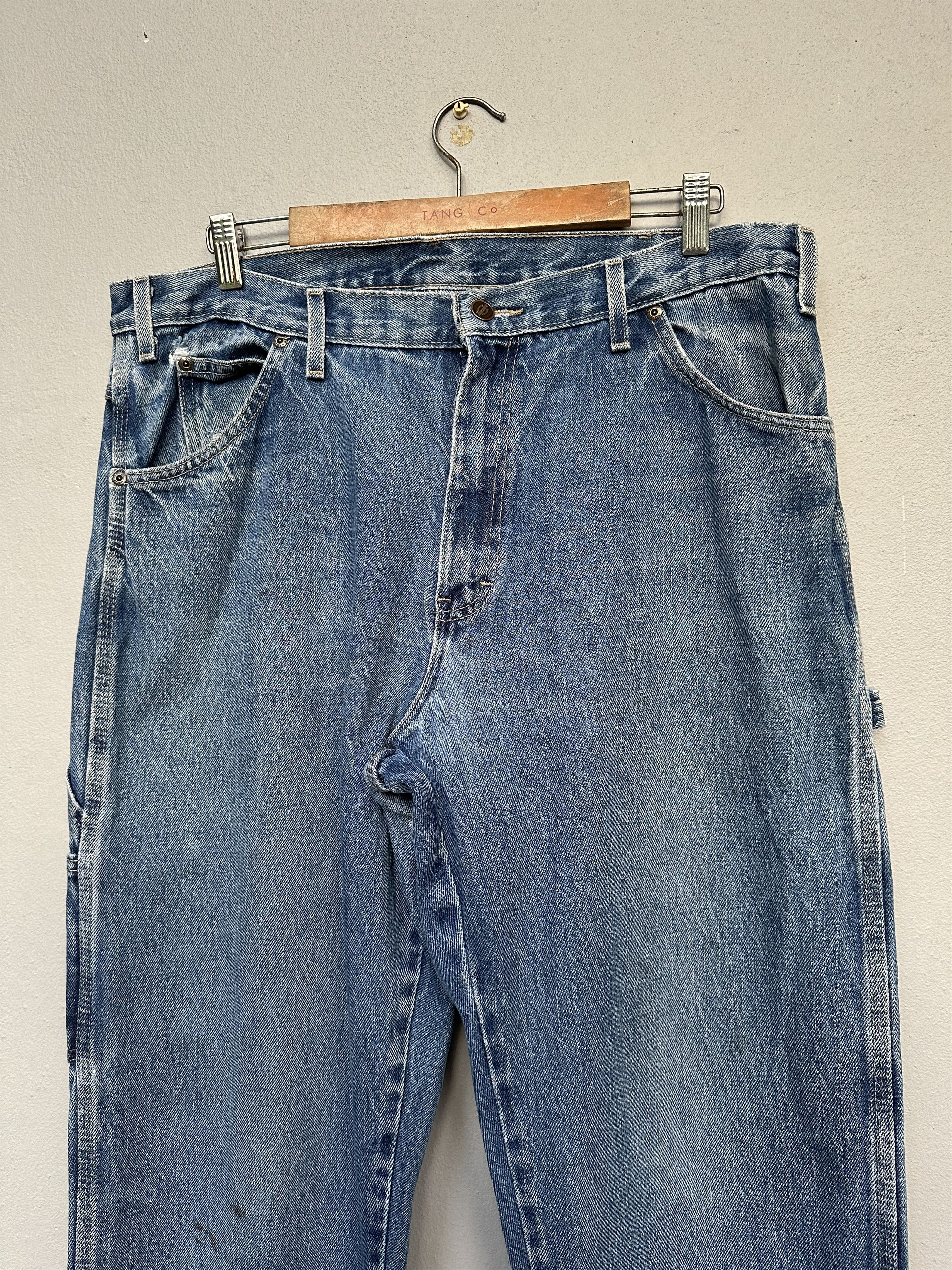 Dickies Vintage 1994 Dickies Carpenter Distressed Patina Jeans Size US 36 / EU 52 - 3 Thumbnail