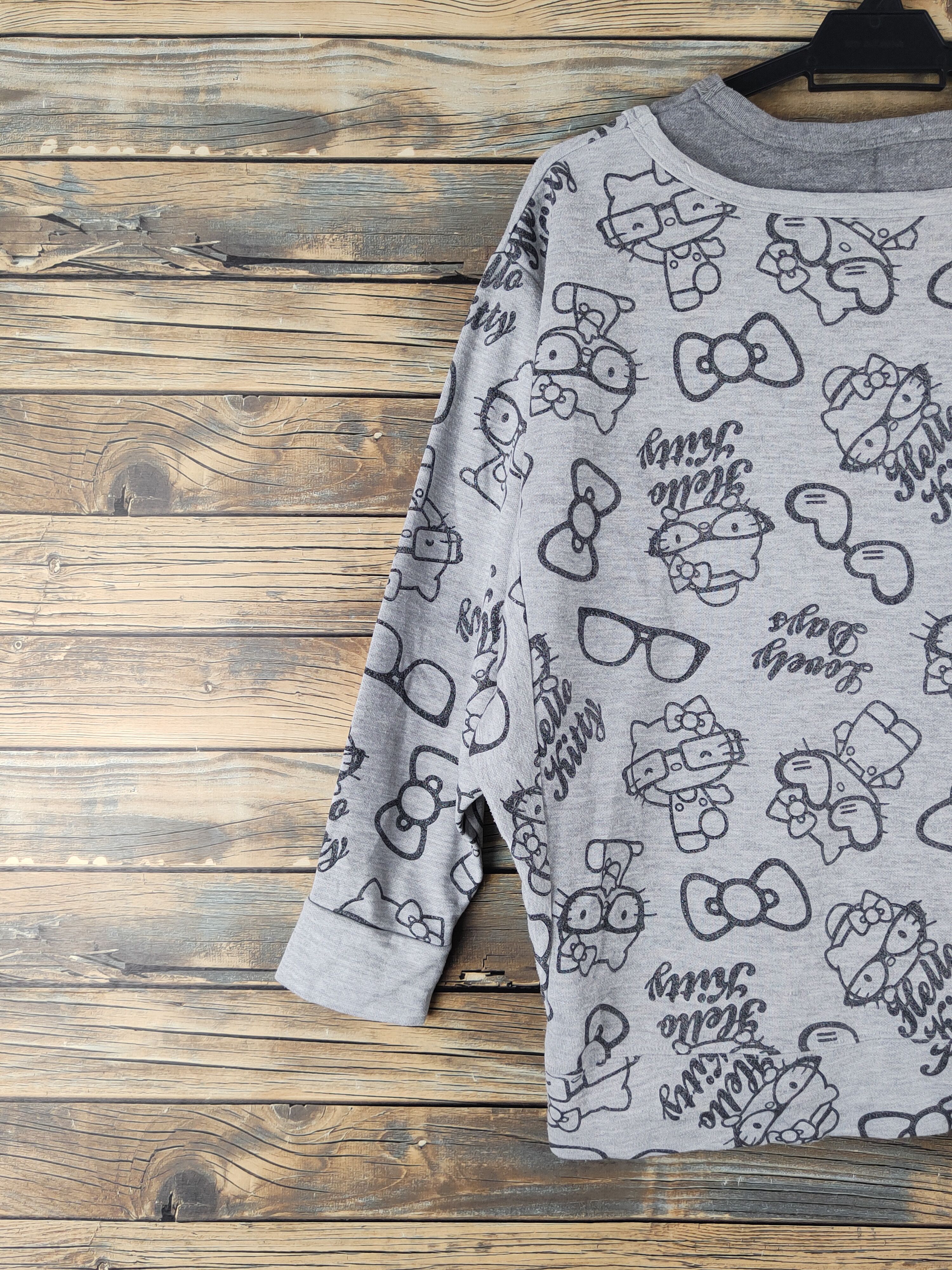 Cartoon Network DL Hello Kitty Gray cartoon vintage Sweatshirts #2505 Size M / US 6-8 / IT 42-44 - 9 Thumbnail