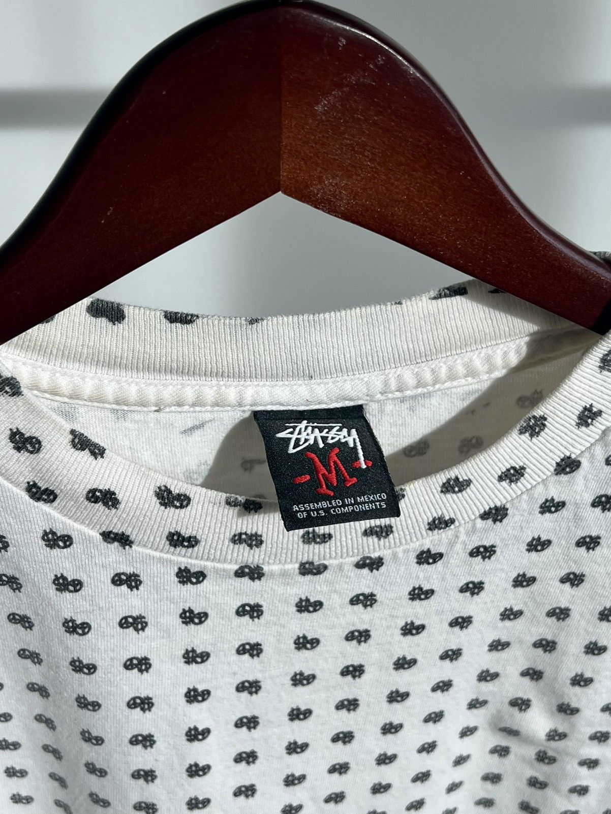 Stussy Vintage 2000s Stussy Peace & Prosperity T Shirt Size US M / EU 48-50 / 2 - 4 Thumbnail
