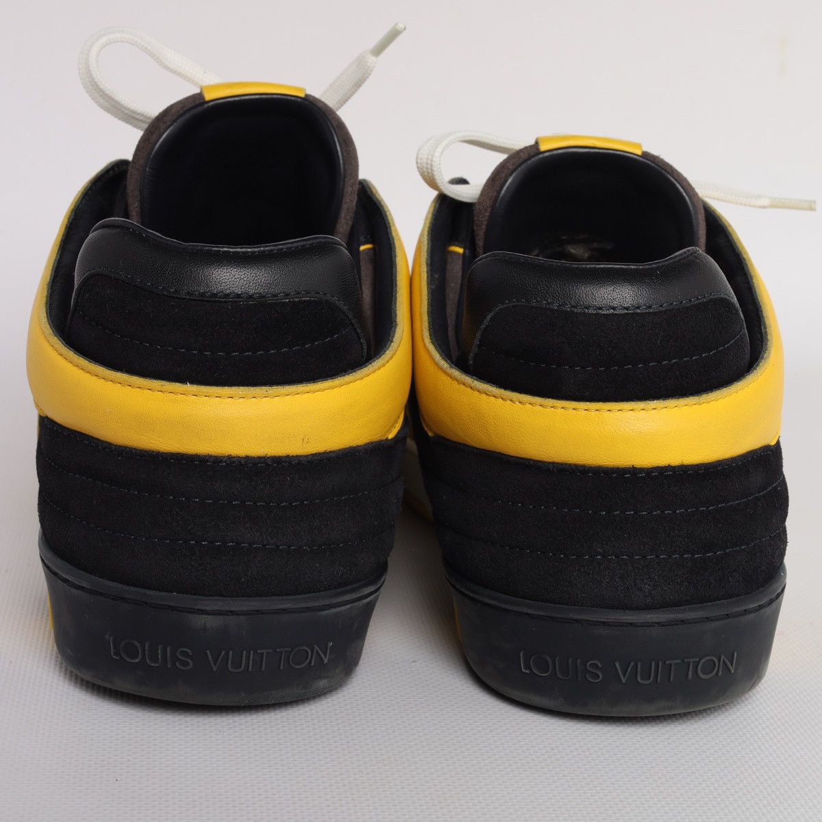 Louis Vuitton Louis Vuitton LV Trainers Yellow Black Ace Sneakers Leather Size US 9 / EU 42 - 11 Thumbnail