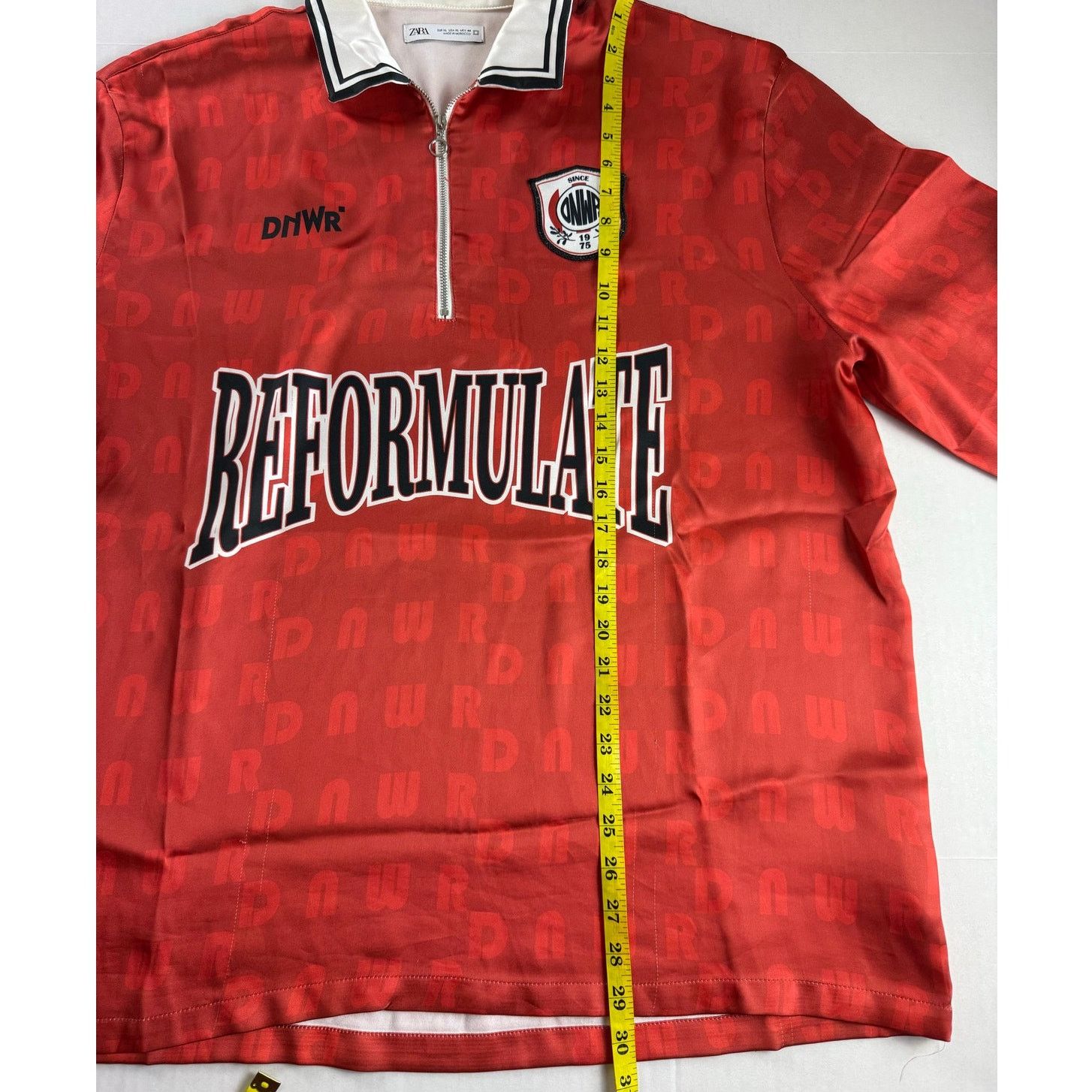 Zara Zara Reformulate Polo Shirt - Red and White - Size XL Size US XL / EU 56 / 4 - 3 Thumbnail