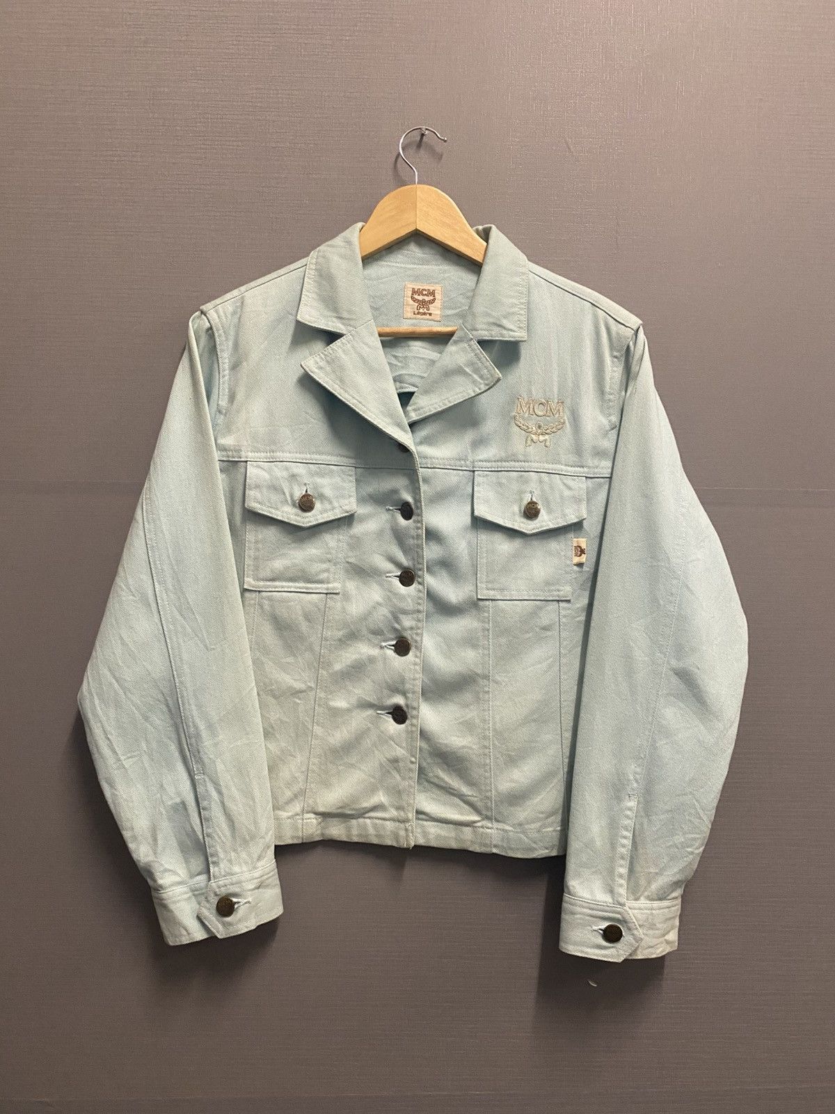 MCM Vintage MCM Legere Denim Jacket Size L / US 10 / IT 46 - 1 Thumbnail