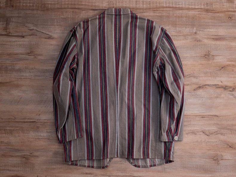 Yohji Yamamoto Yohji Yamamoto Washed cotton color-block striped four-pocke Size US M / EU 48-50 / 2 - 5 Thumbnail