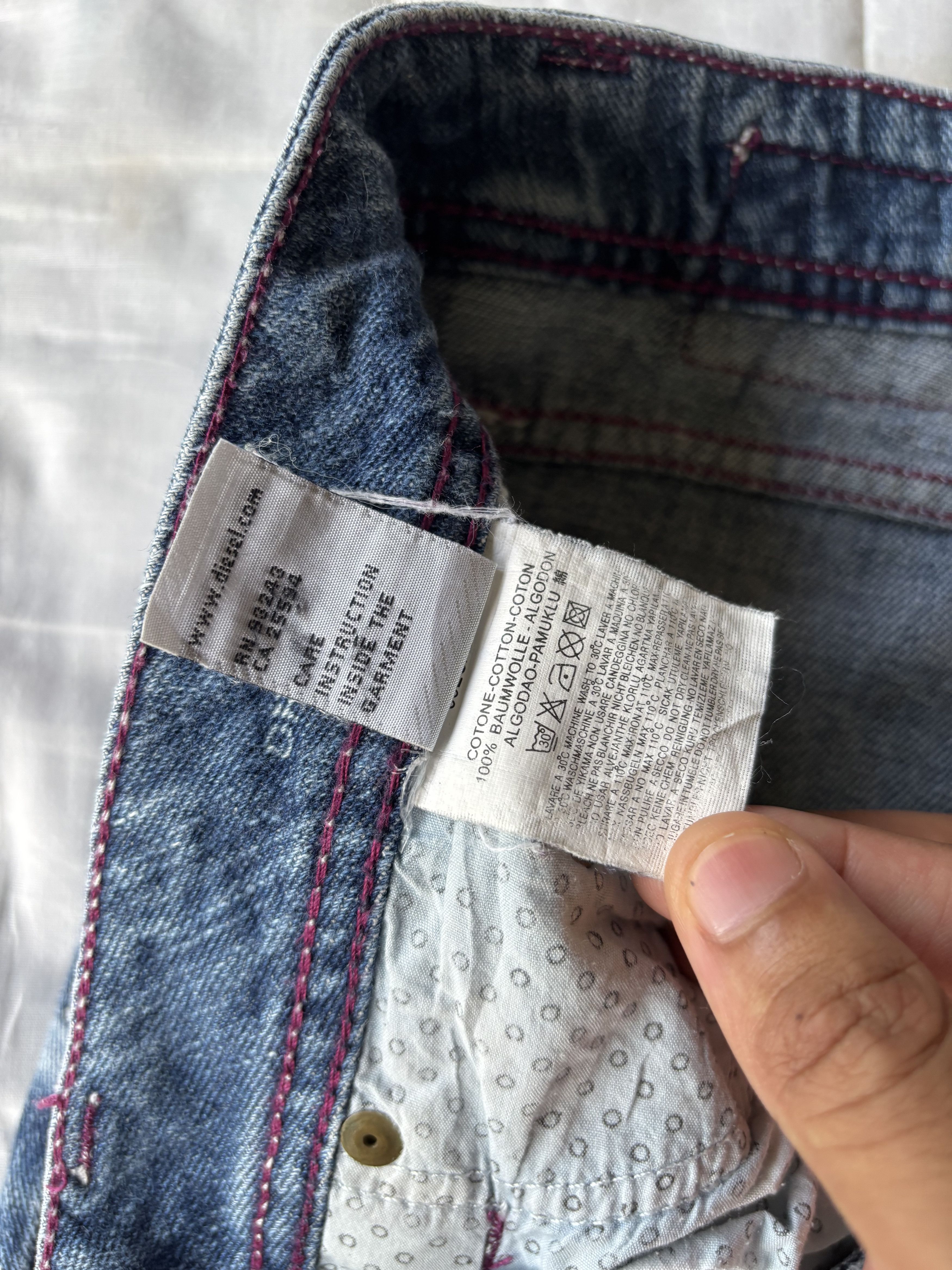 Diesel × If Six Was Nine × Le Grande Bleu (L.G.B.) Diesel Baggy Jeans Distressed Denim Size US 38 / EU 54 - 11 Thumbnail