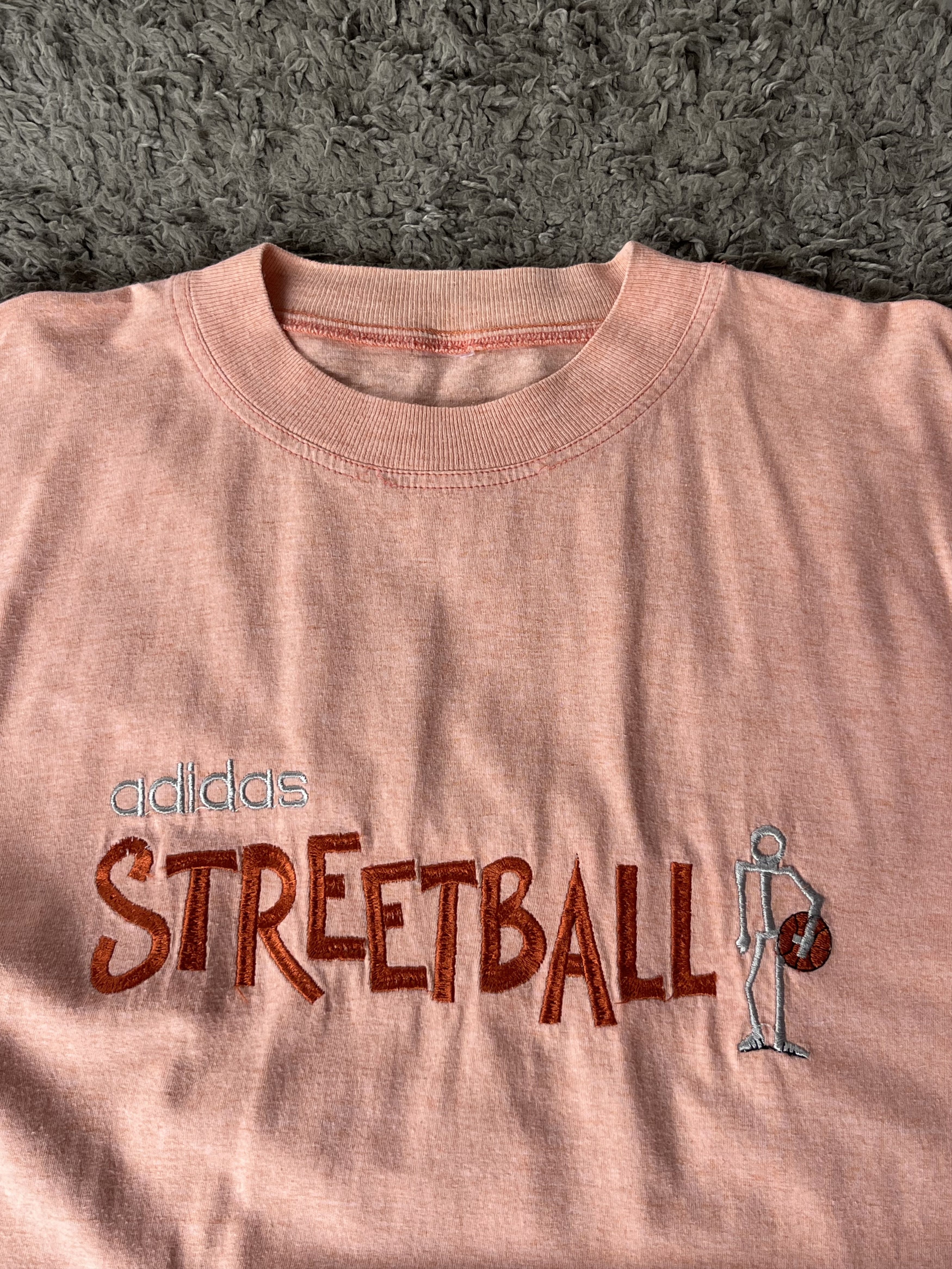 Adidas Vintage Tee Adidas STREETBALL Big Logo Y2K Style Streetwear Size US XL / EU 56 / 4 - 5 Thumbnail