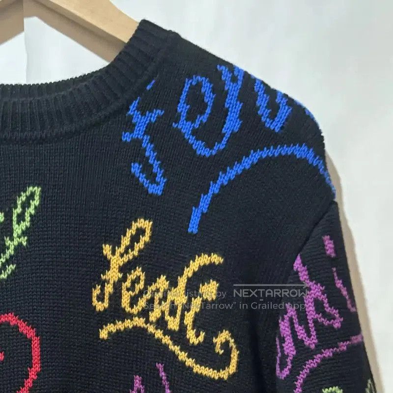 Fendi Fendi Black Wool Blend Logo Knit Sweater . Size US S / EU 44-46 / 1 - 3 Thumbnail