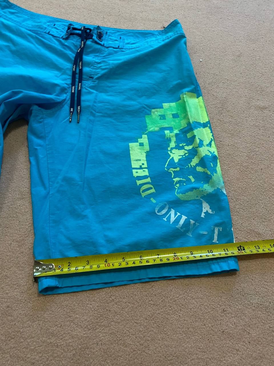 Diesel Y2K Diesel Vintage big logo shorts blue Size US 32 / EU 48 - 10 Thumbnail