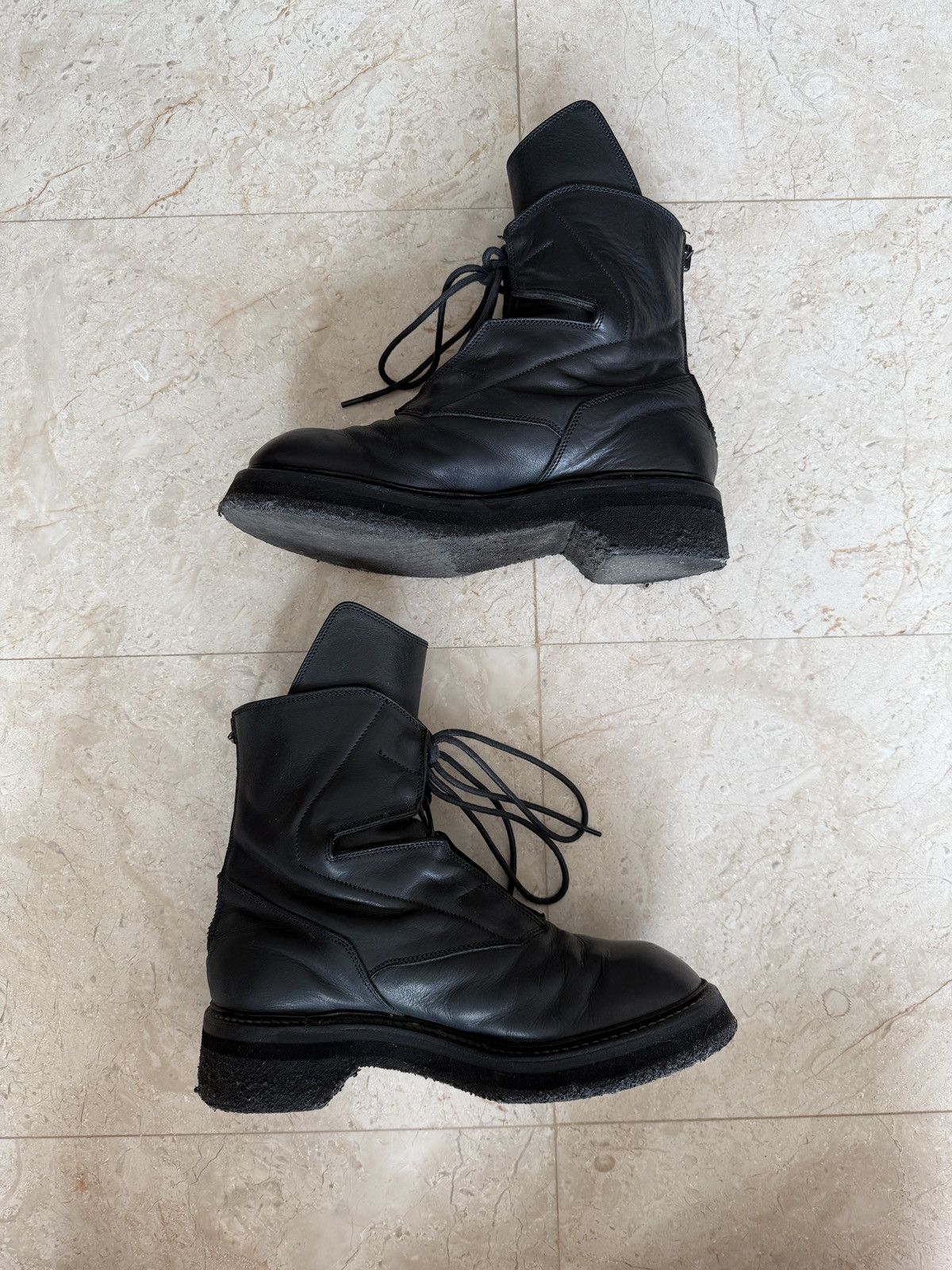Julius Julius 7 Horse Leather Back Zip Boots Size US 9.5 / EU 42-43 - 4 Thumbnail