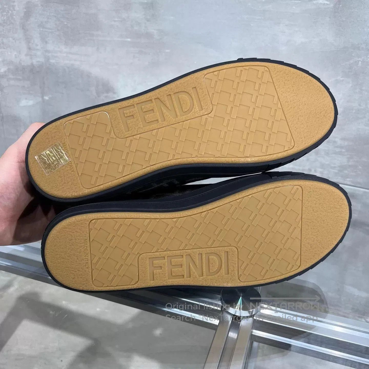 Fendi Black Low-Top Sneakers Size 9. Size US 9 / EU 42 - 6 Thumbnail
