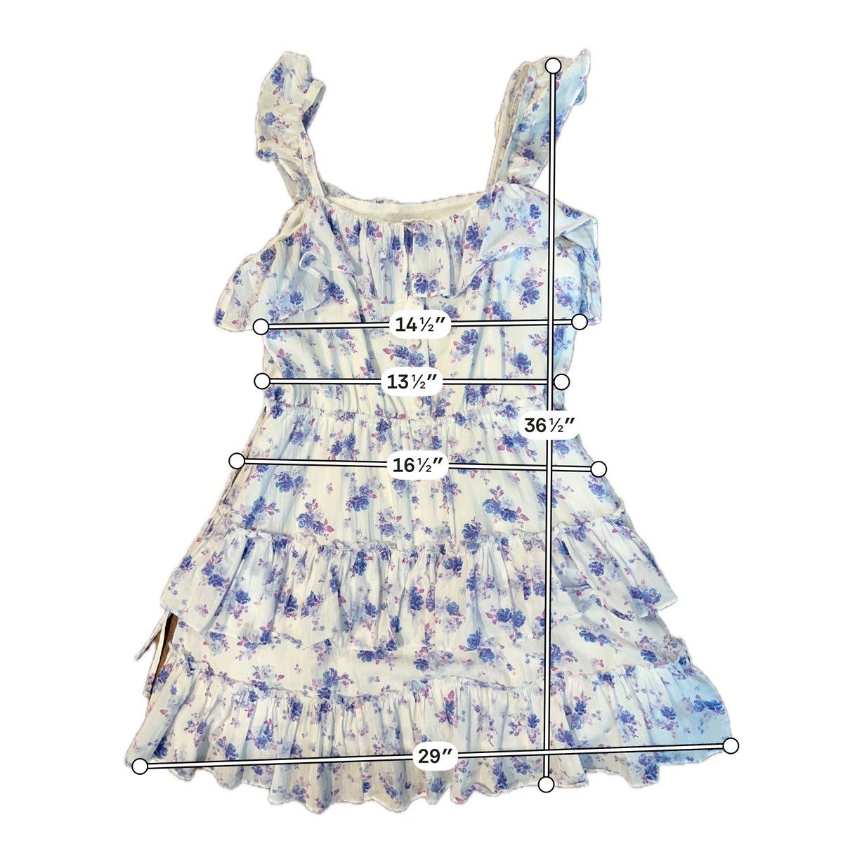 LoveShackFancy LoveShackFancy x Target Lou Ruffle Mini Dress Floral Size M Size M / US 6-8 / IT 42-44 - 5 Thumbnail
