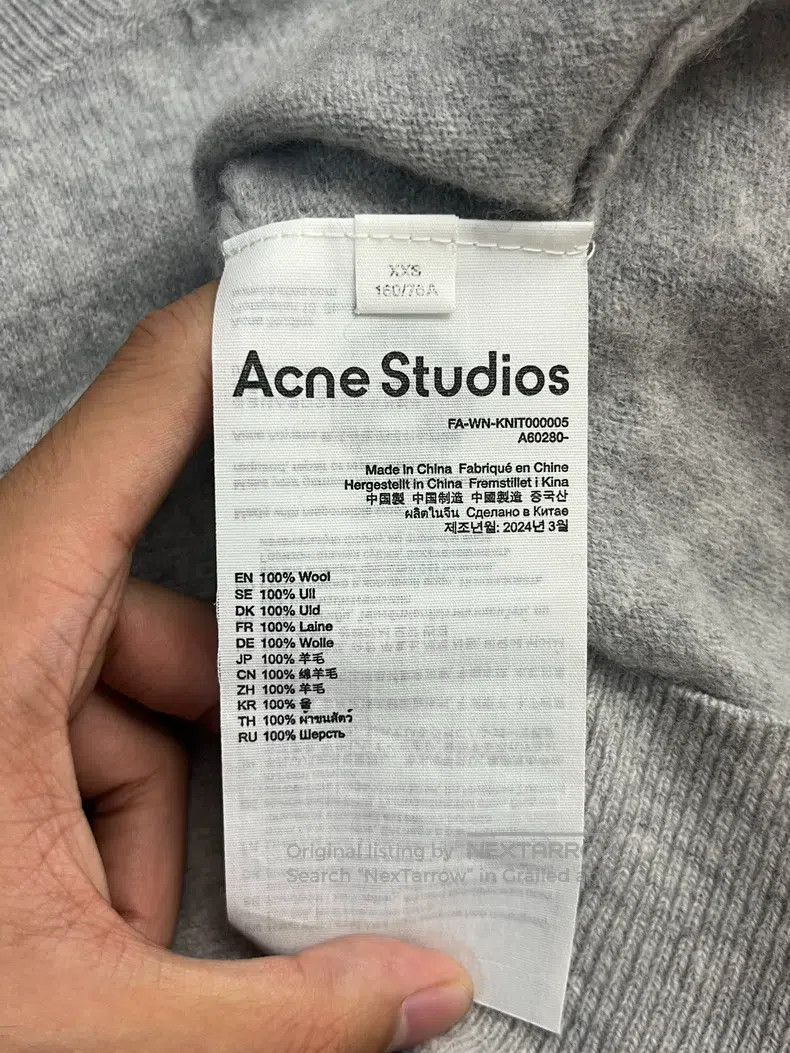 Acne Studios Acne Studios Crew Neck Cardigan Solid Wool Single Breasted Size XXS / US 00 / IT 34 - 4 Thumbnail