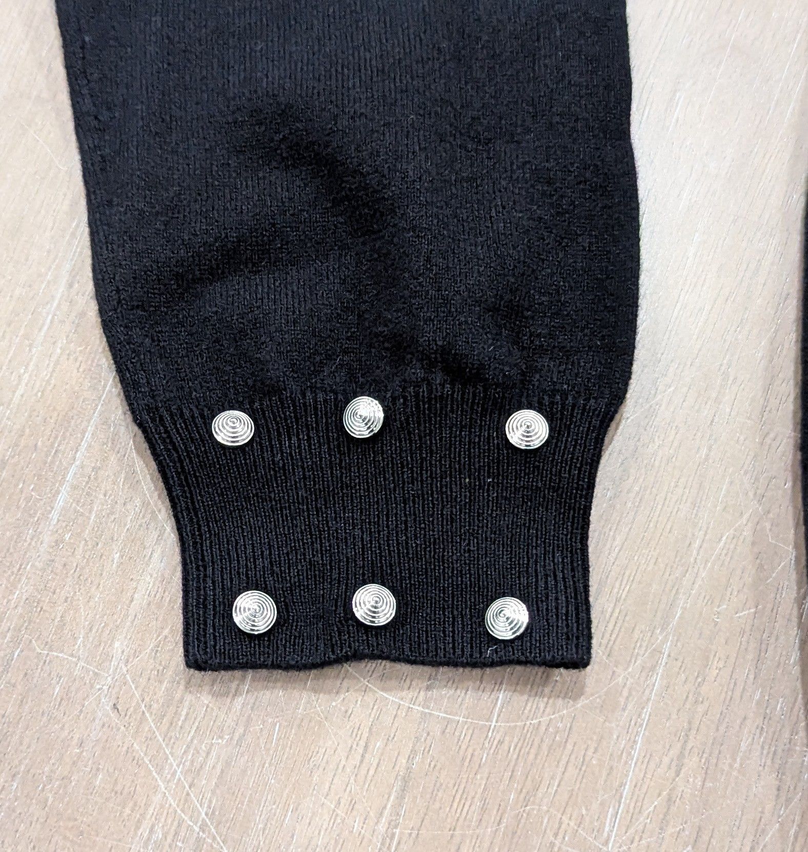 Versace VERSACE Studded Virgin Wool Crewneck Sweater Black 48 Medium Size US M / EU 48-50 / 2 - 3 Thumbnail
