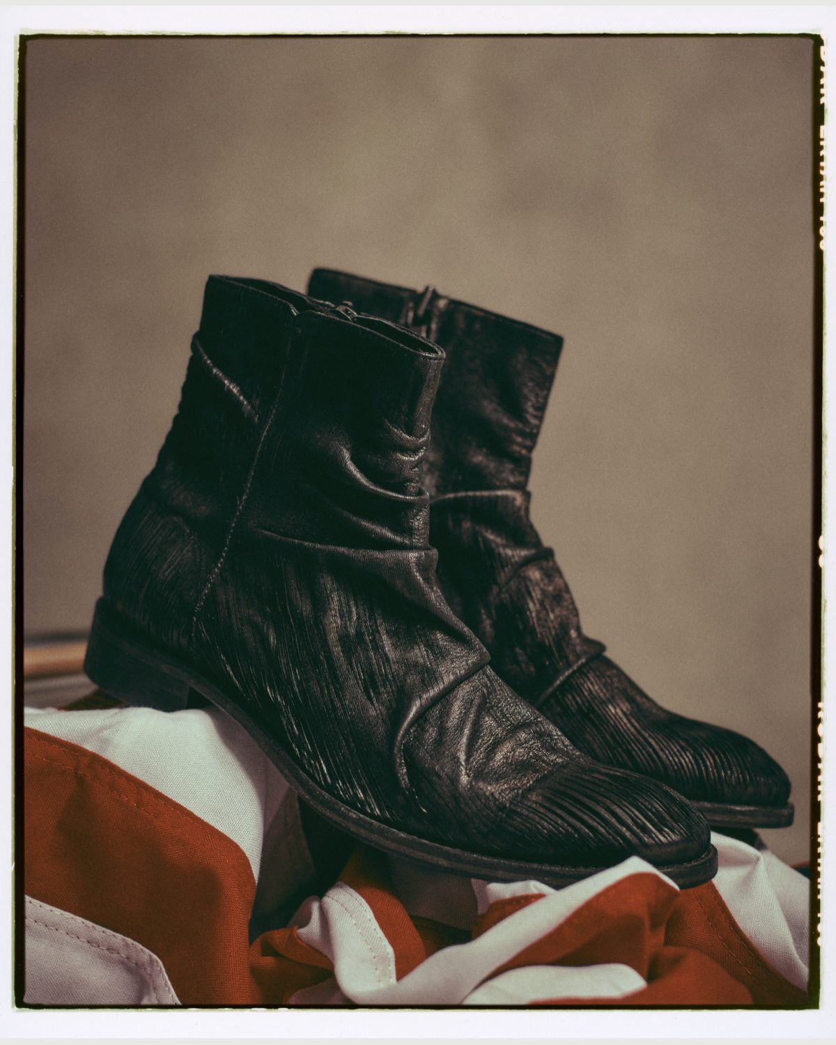 John Varvatos Morrison Scored Leather Boot. 12 Size US 12 / EU 45 - 2 Thumbnail