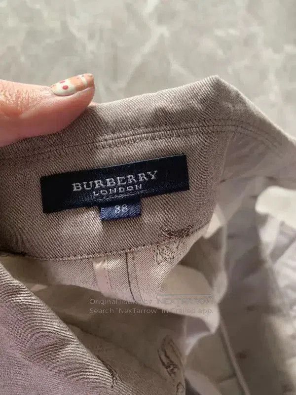 Burberry Burberry Gray Cotton Women's Jacket. Size M / US 6-8 / IT 42-44 - 8 Thumbnail