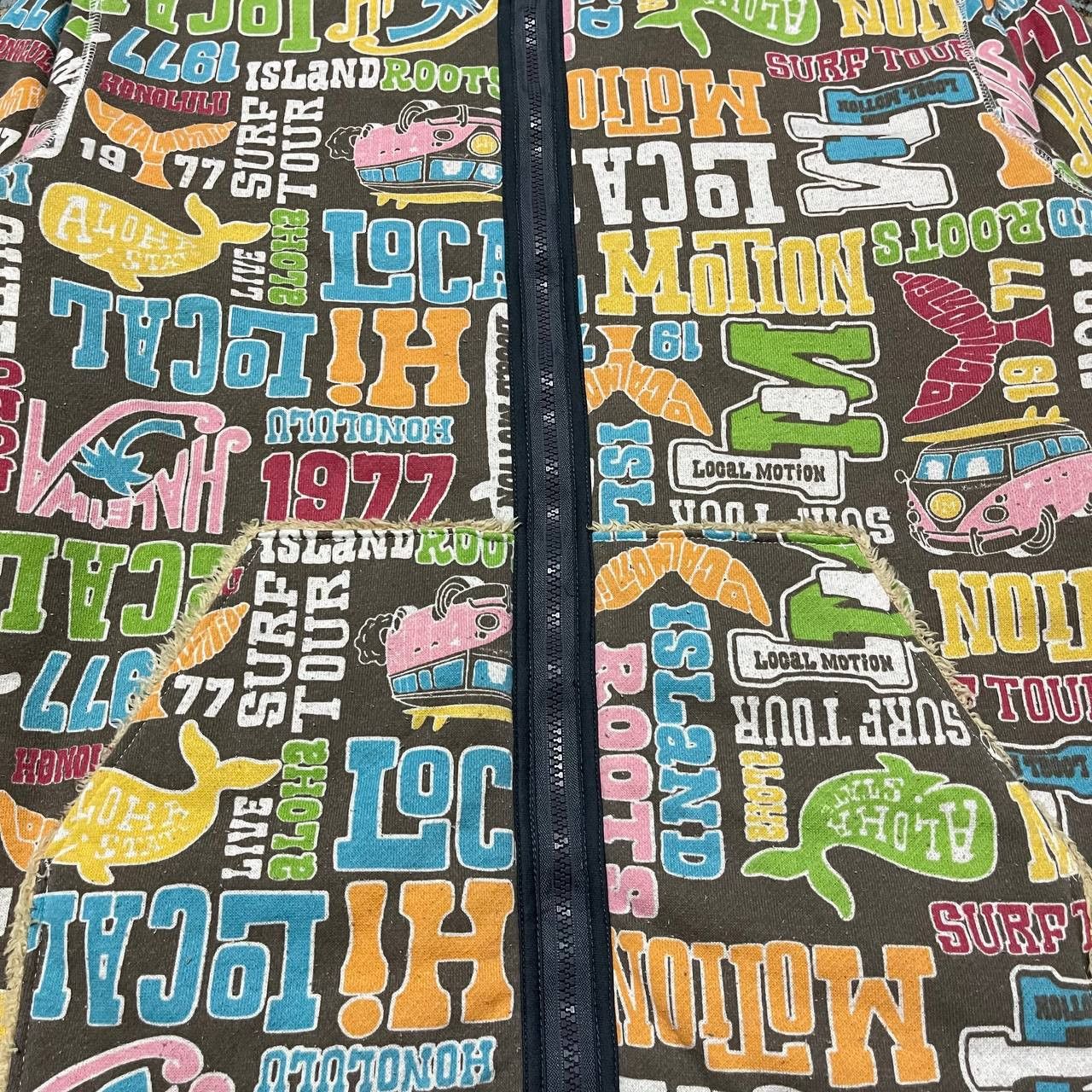 Japanese Brand Vintage Local Motion Hawaiian Surf Reversible Hooded Jacket Size US XL / EU 56 / 4 - 7 Thumbnail