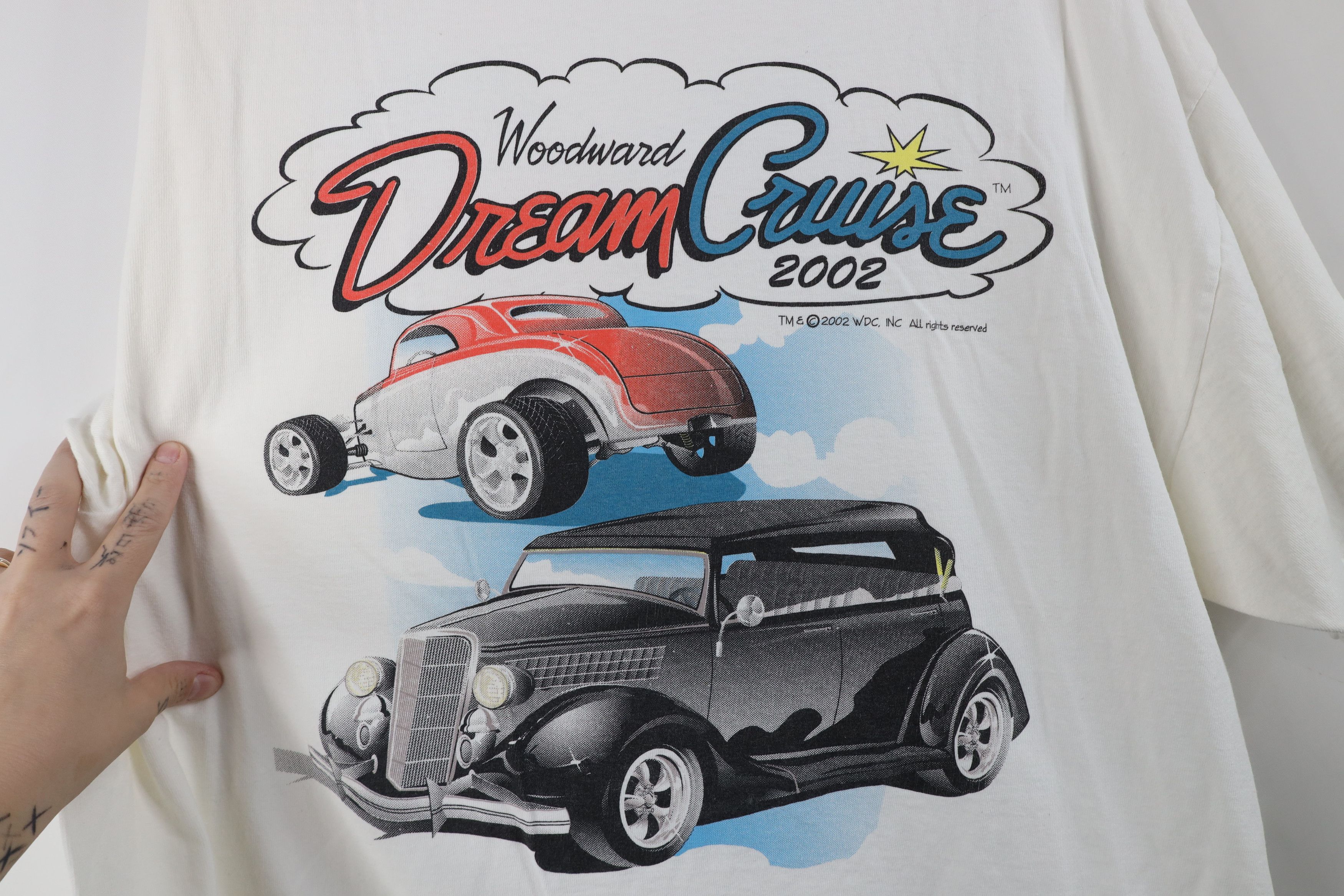 Vintage Vintage Y2K 2002 Detroit Woodward Dream Cruise T-Shirt White Size US XL / EU 56 / 4 - 9 Thumbnail