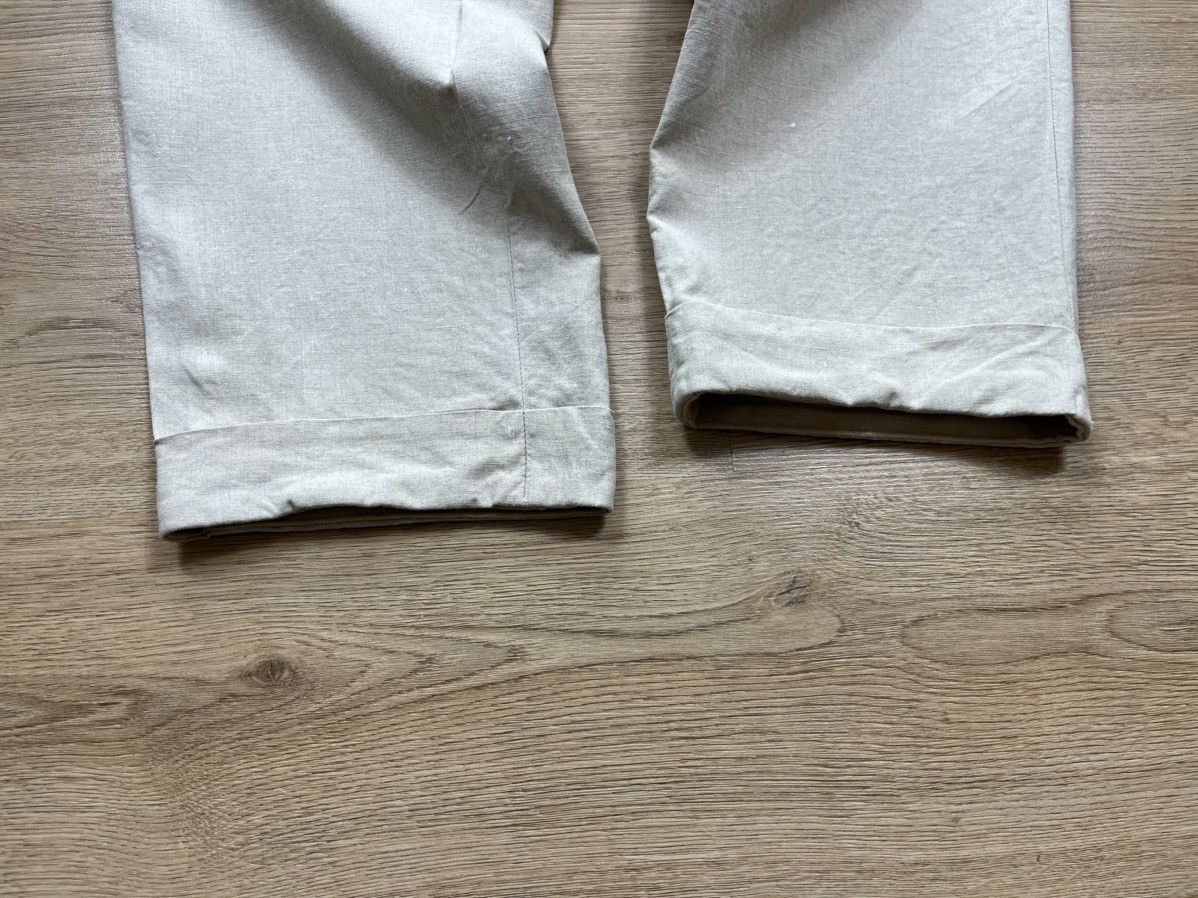 Celine Vintage CELINE HOMME 100% Linen Trousers Pants Beige Italy Size US 30 / EU 46 - 3 Thumbnail