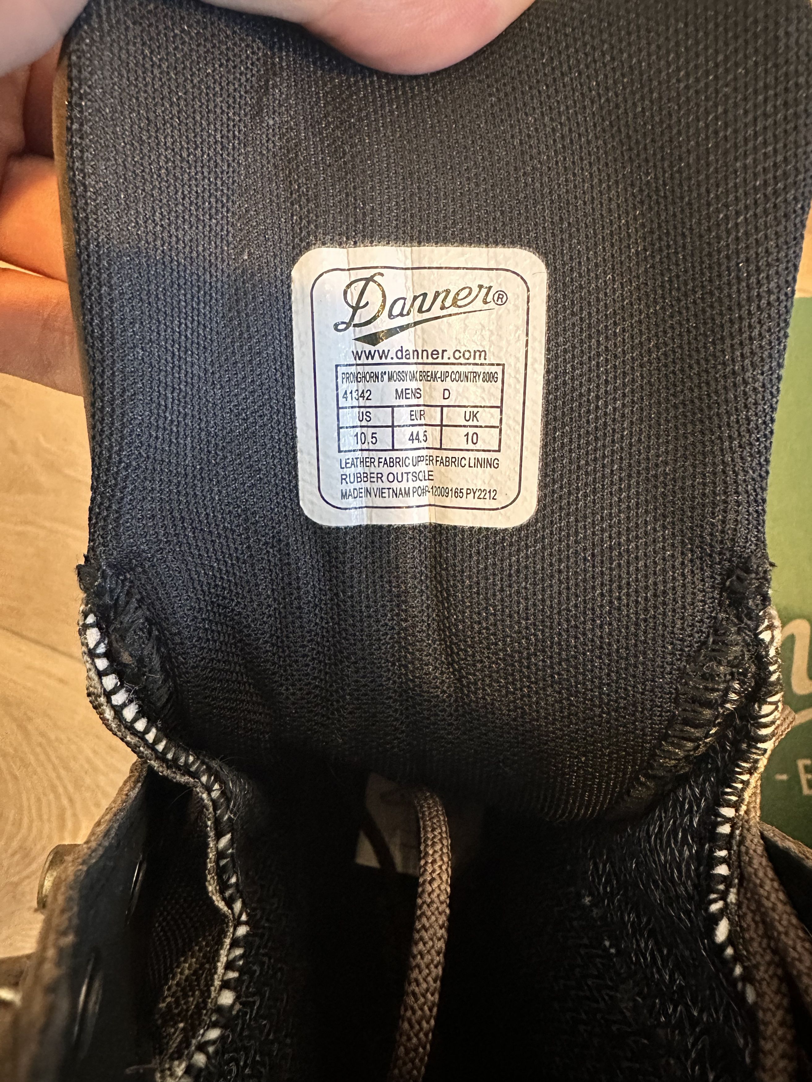 Danner Pronghorn - Mossy Oak Break-Up Country Insulated 800G Size US 10.5 / EU 43-44 - 7 Thumbnail