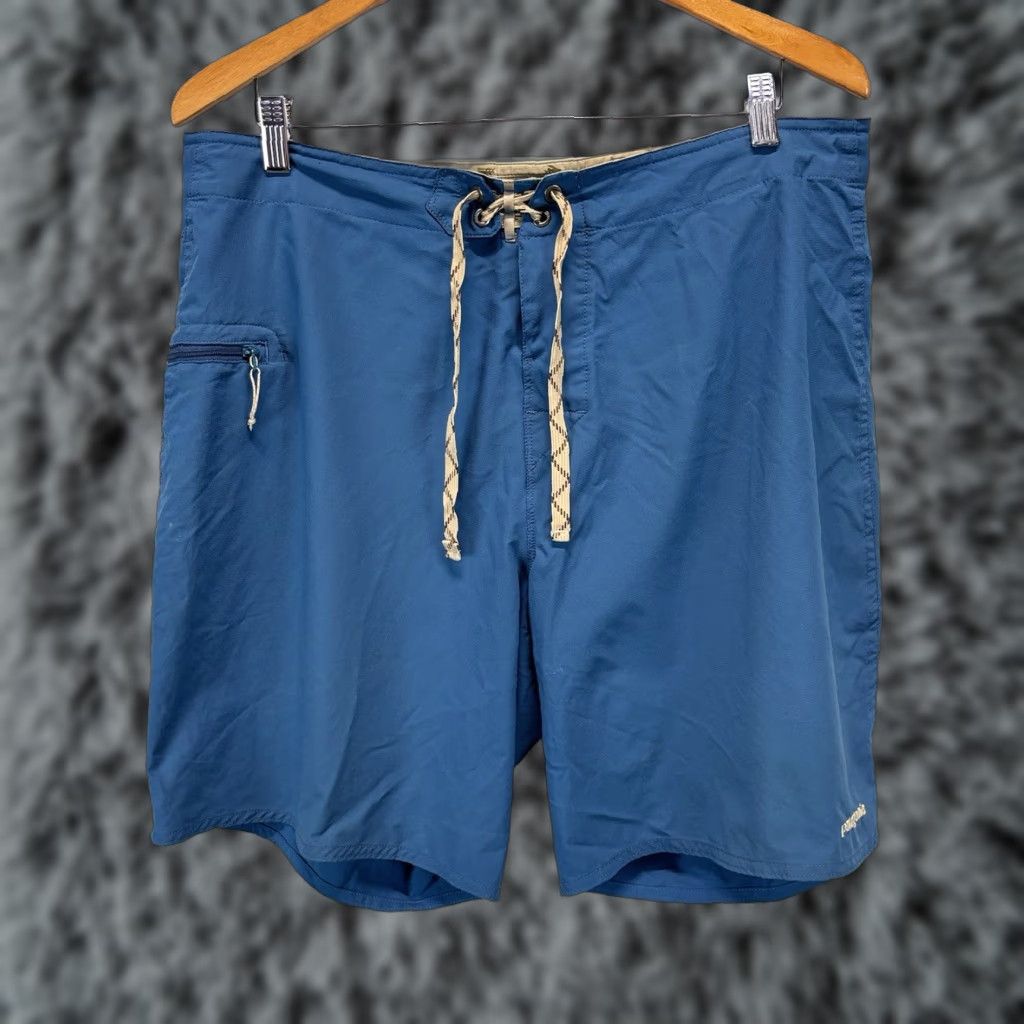 Patagonia Patagonia Board Shorts Mens 36 Wavefarer Lace Up Swim Surf Hike Outdoor Logo Board Shorts 36 Wavefarer Pat Size US 36 / EU 52 - 1 Thumbnail