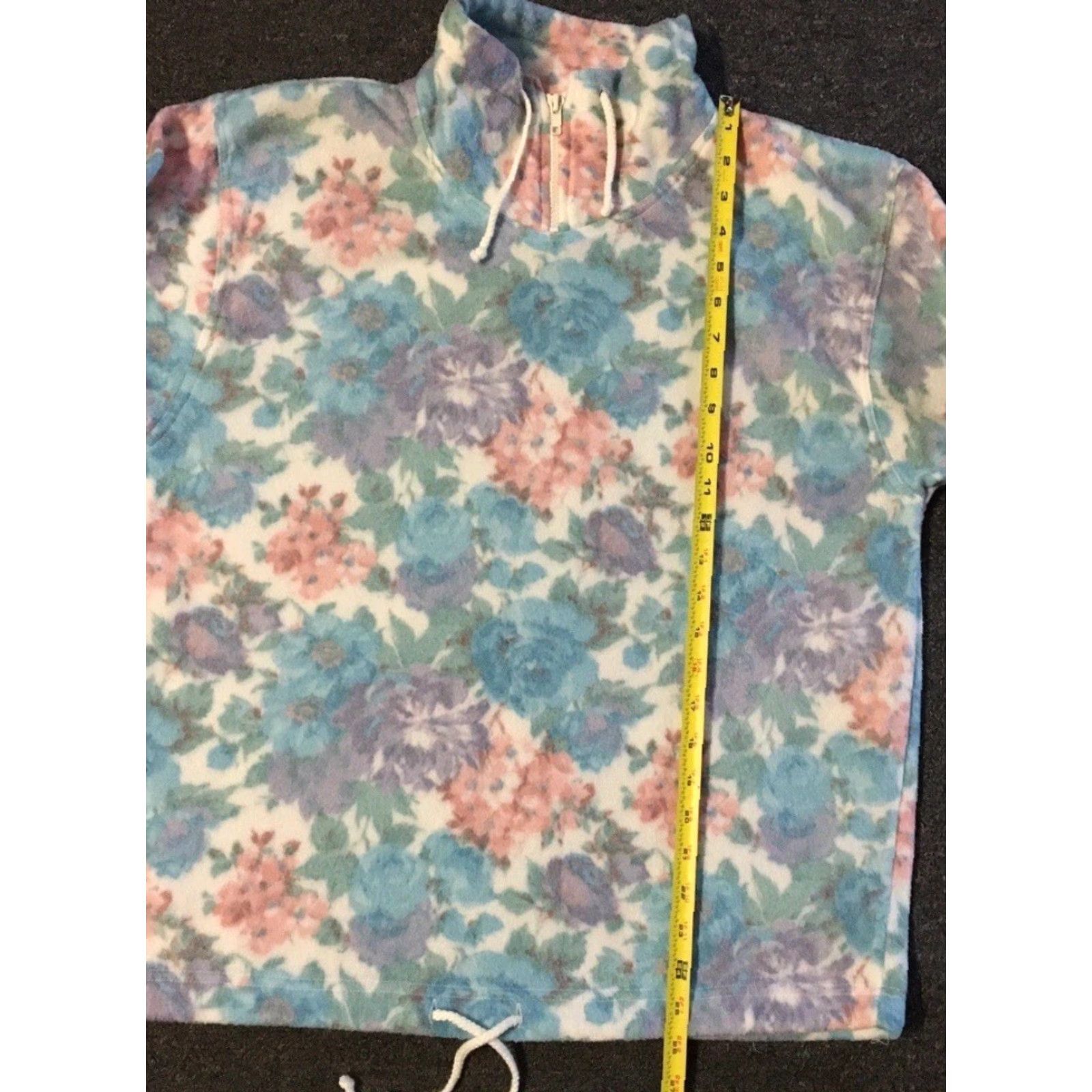 Vintage Vtg 90s Abstract Flower Art All Over Print Sweatshirt S Vaporwave Grunge Surf Skate Hoodie Women Size S / US 4 / IT 40 - 5 Thumbnail
