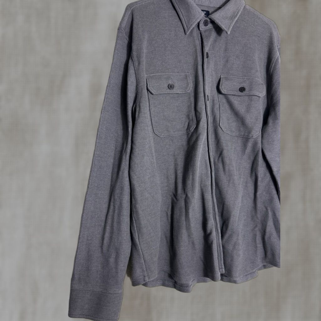 J.Crew J. Crew Men's Grey Authentic Fleece Double Pocket Long Sleeve Sweatshirt Shirt Large Regular Fit Size US L / EU 52-54 / 3 - 1 Thumbnail