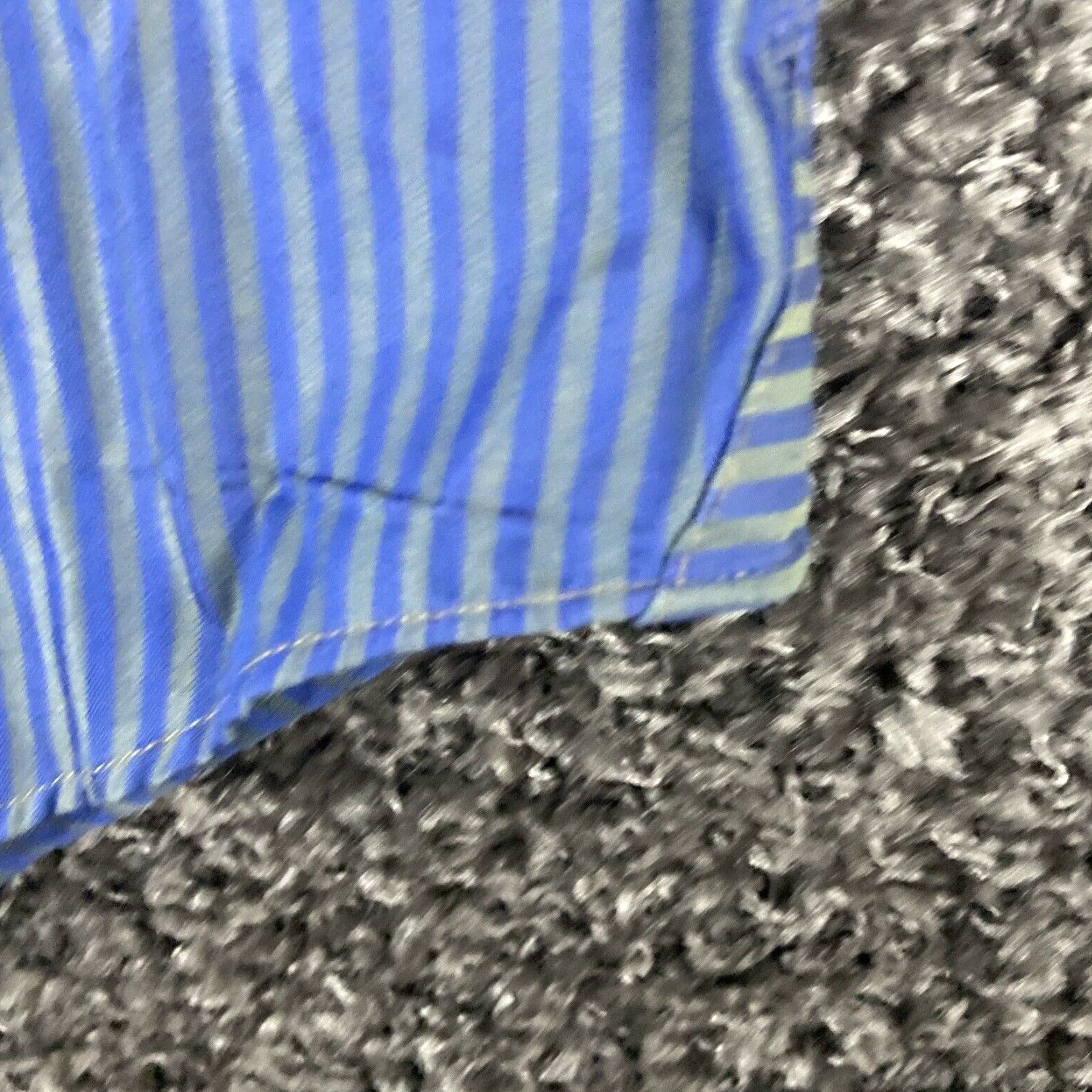 Vintage VINTAGE Vluxe by Lucky Nahum Dress Shirt Striped Blue Green Men L 16-16.5 41/42 Mens Size 42R - 2 Thumbnail