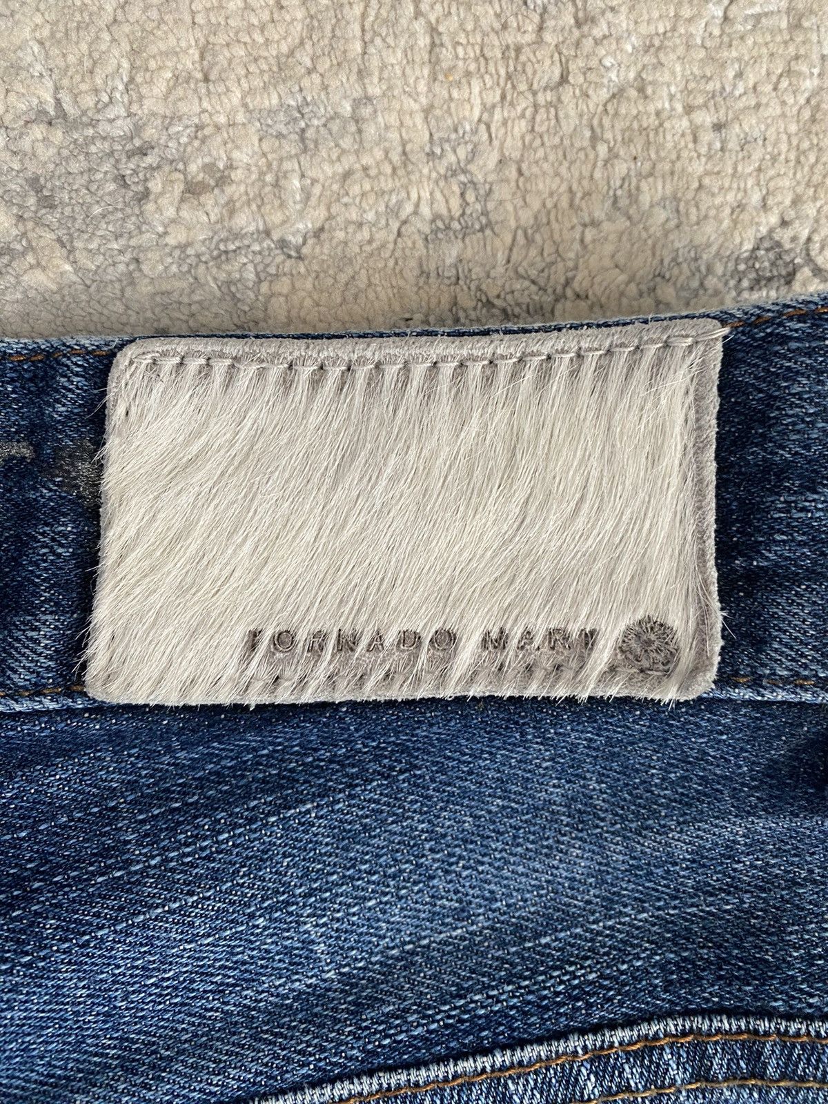 Tornado Mart Tornado Mart - Paint Coated Backlace Flare Denim Size US 31 - 7 Thumbnail