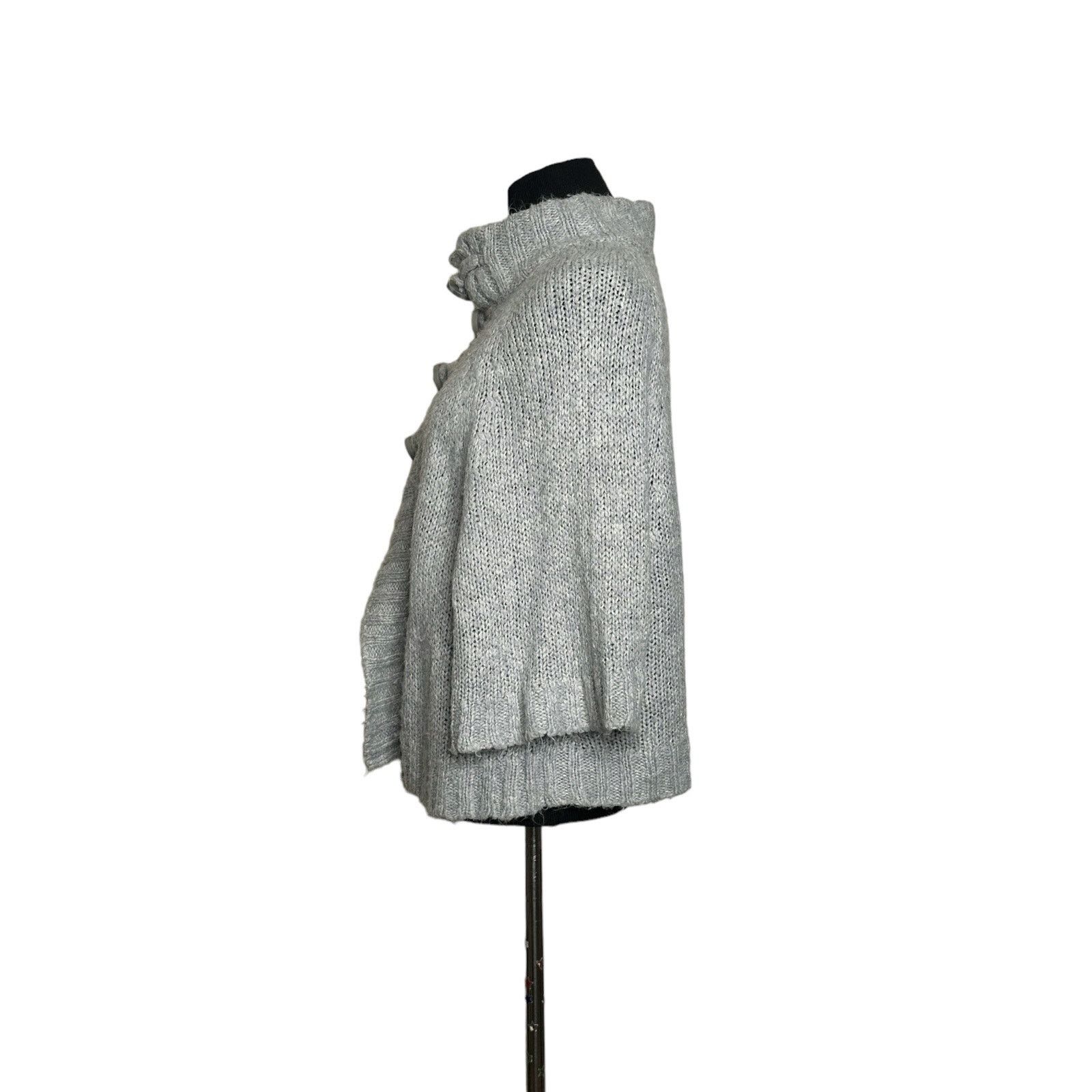 Energie Energie gray short dolman sleeves cardigan sweater size M Size M / US 6-8 / IT 42-44 - 8 Thumbnail