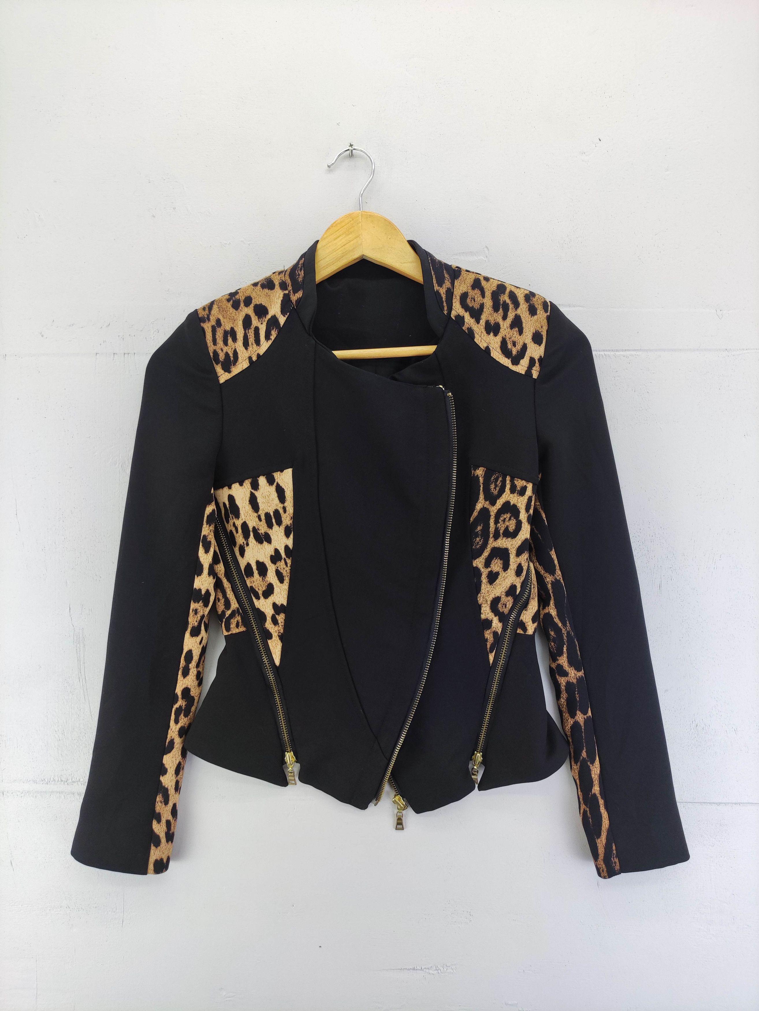 Japanese Brand Vintage Japanese Brand Cheetah Pattern Jacket Unbrand Zipper Size XXS / US 00 / IT 34 - 1 Thumbnail