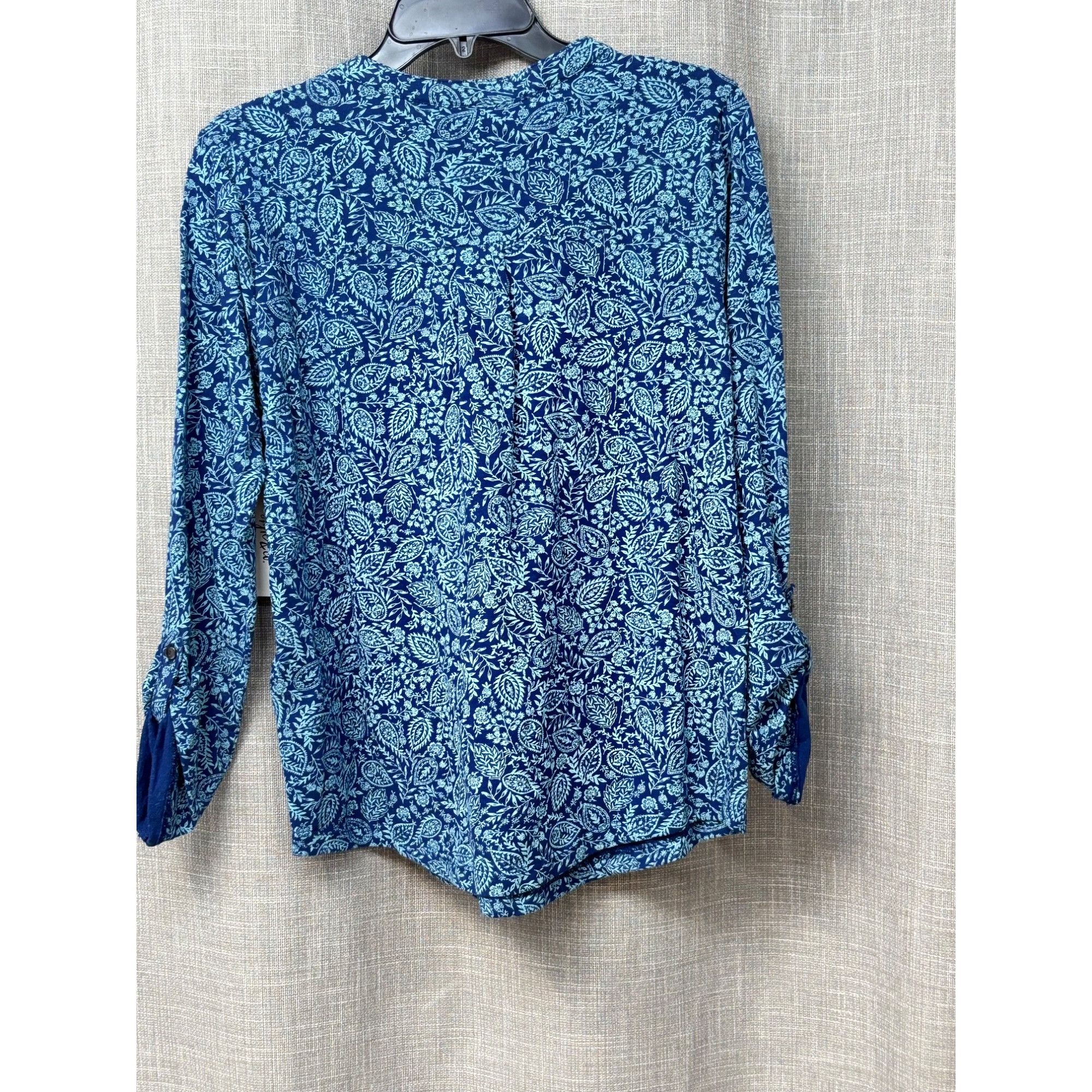 Style & Co Style & Co Cotton Printed Henley T-Shirt, Indigo Paisley, Sz Size M / US 6-8 / IT 42-44 - 5 Thumbnail