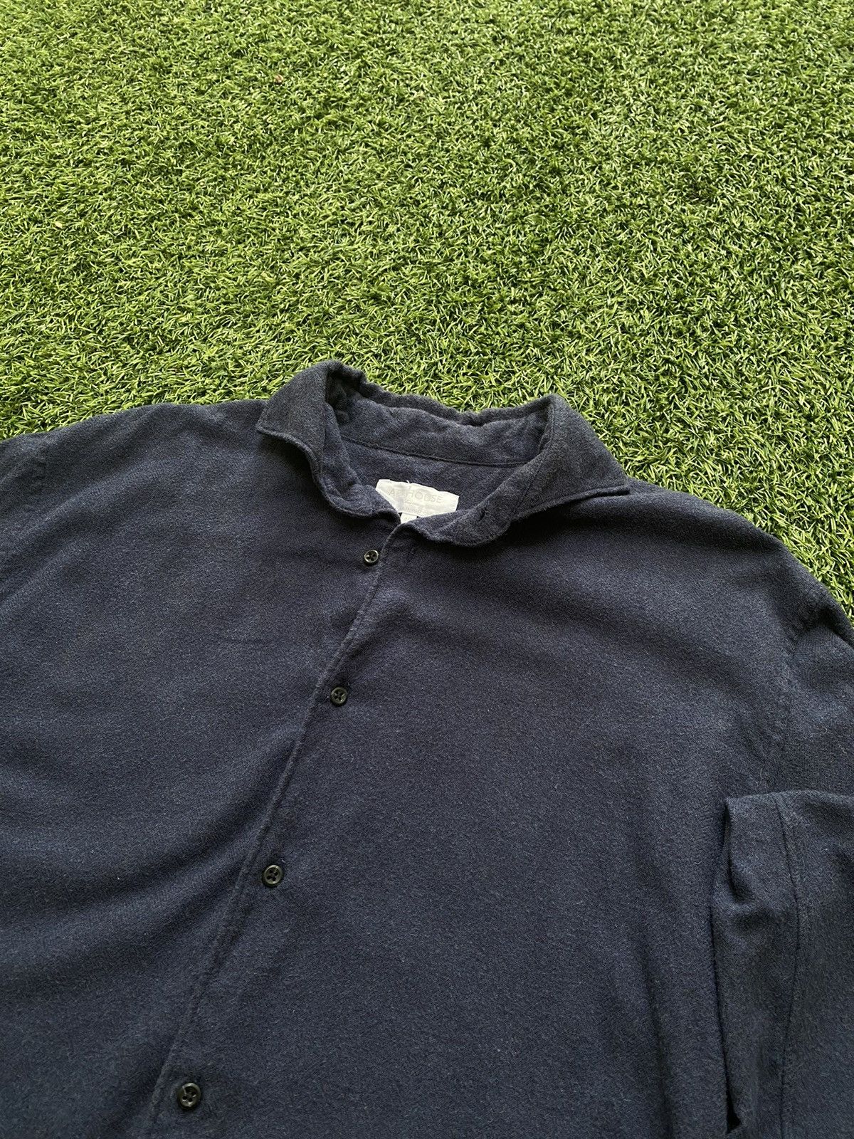 ABAHOUSE ABAHOUSE Blue Wool Shirts Size US M / EU 48-50 / 2 - 4 Thumbnail