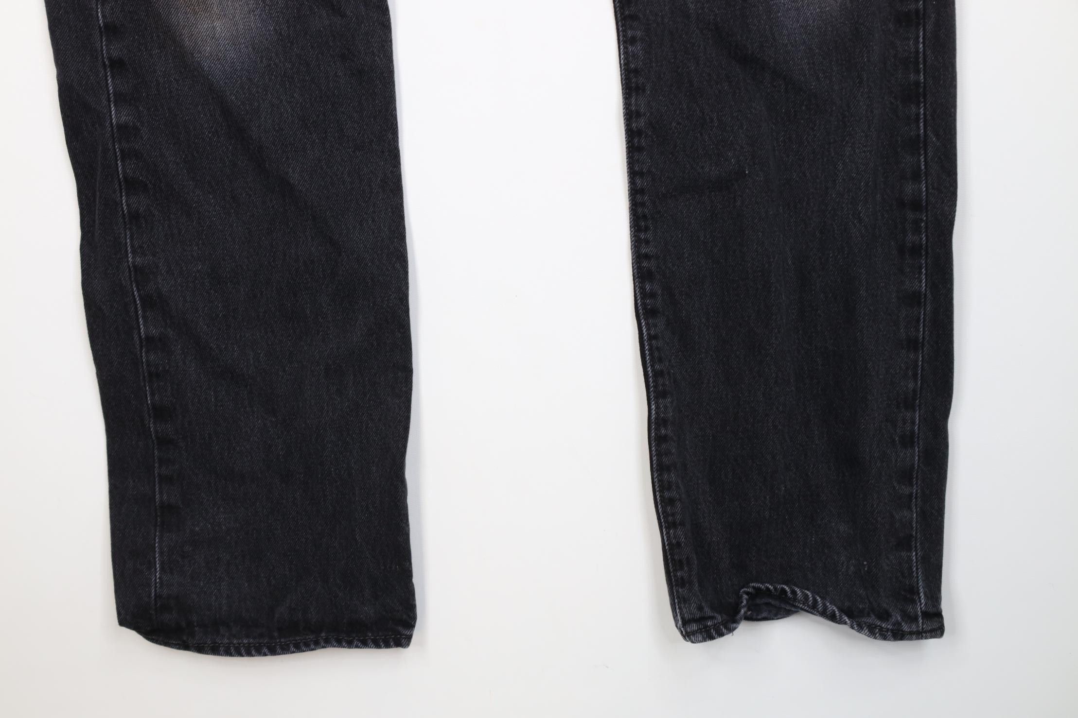Levi's Vintage Y2K Levis 501xx Button Fly Original Fit Jeans Black Size US 33 - 4 Thumbnail
