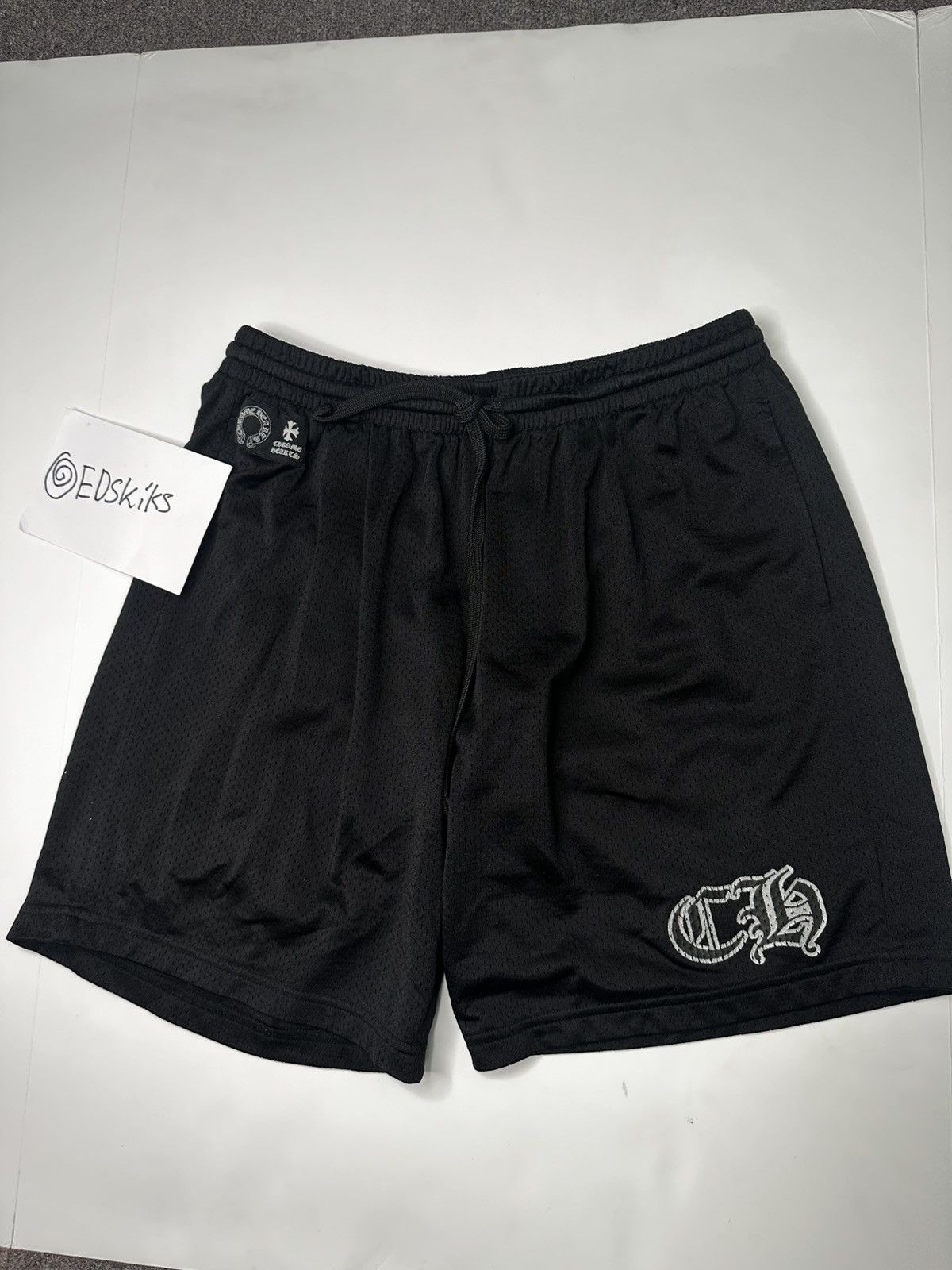 Chrome Hearts Chrome Hearts Mesh Varsity Shorts (Black) XL Size US 30 / EU 46 - 1 Thumbnail