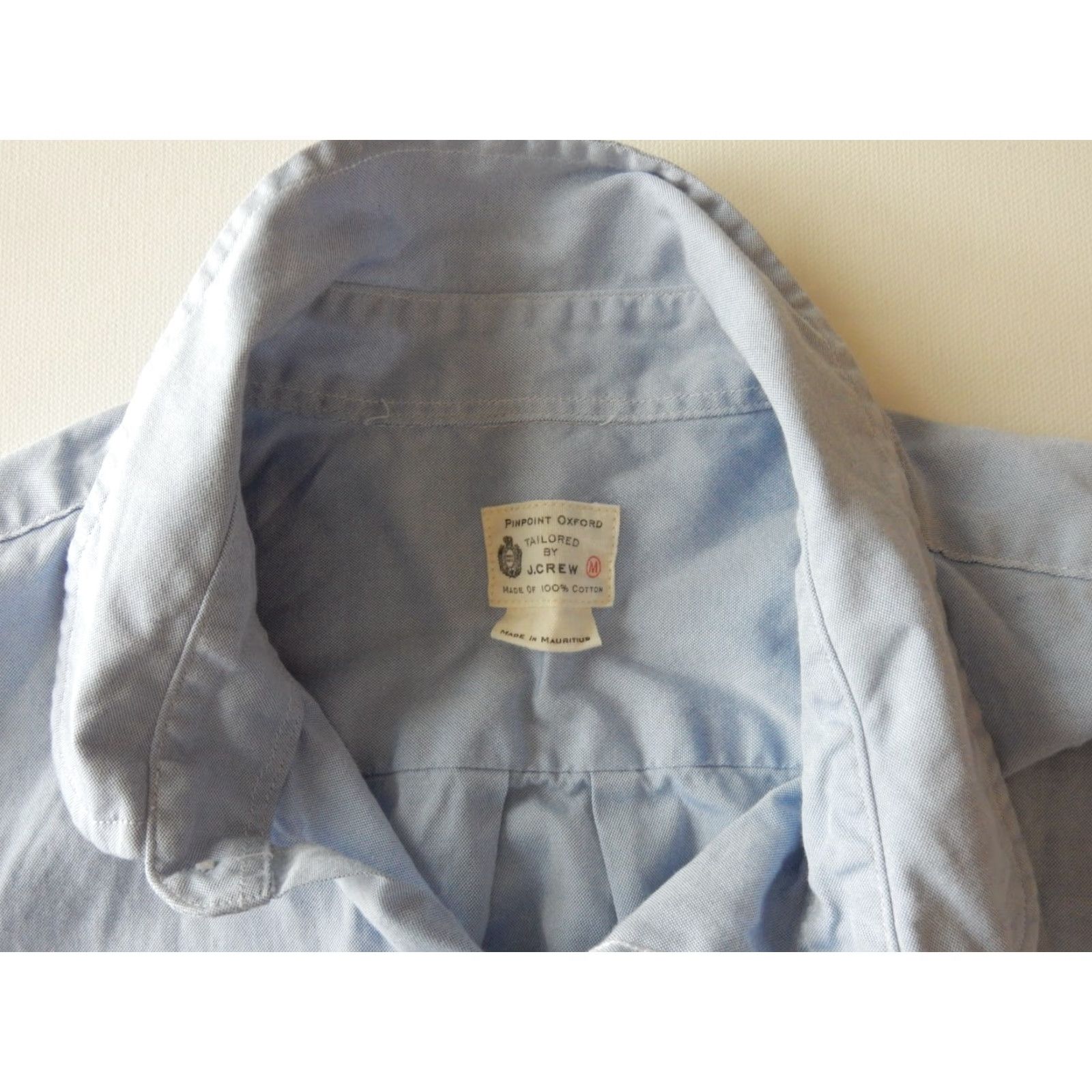 J.Crew J.CREW Men's Button-Up Shirt Size M Pinpoint Oxford Blue Long Sleeve Cotton Button Front Shirt Mens M Blue Oxford Pinpoint Size US M / EU 48-50 / 2 - 4 Thumbnail