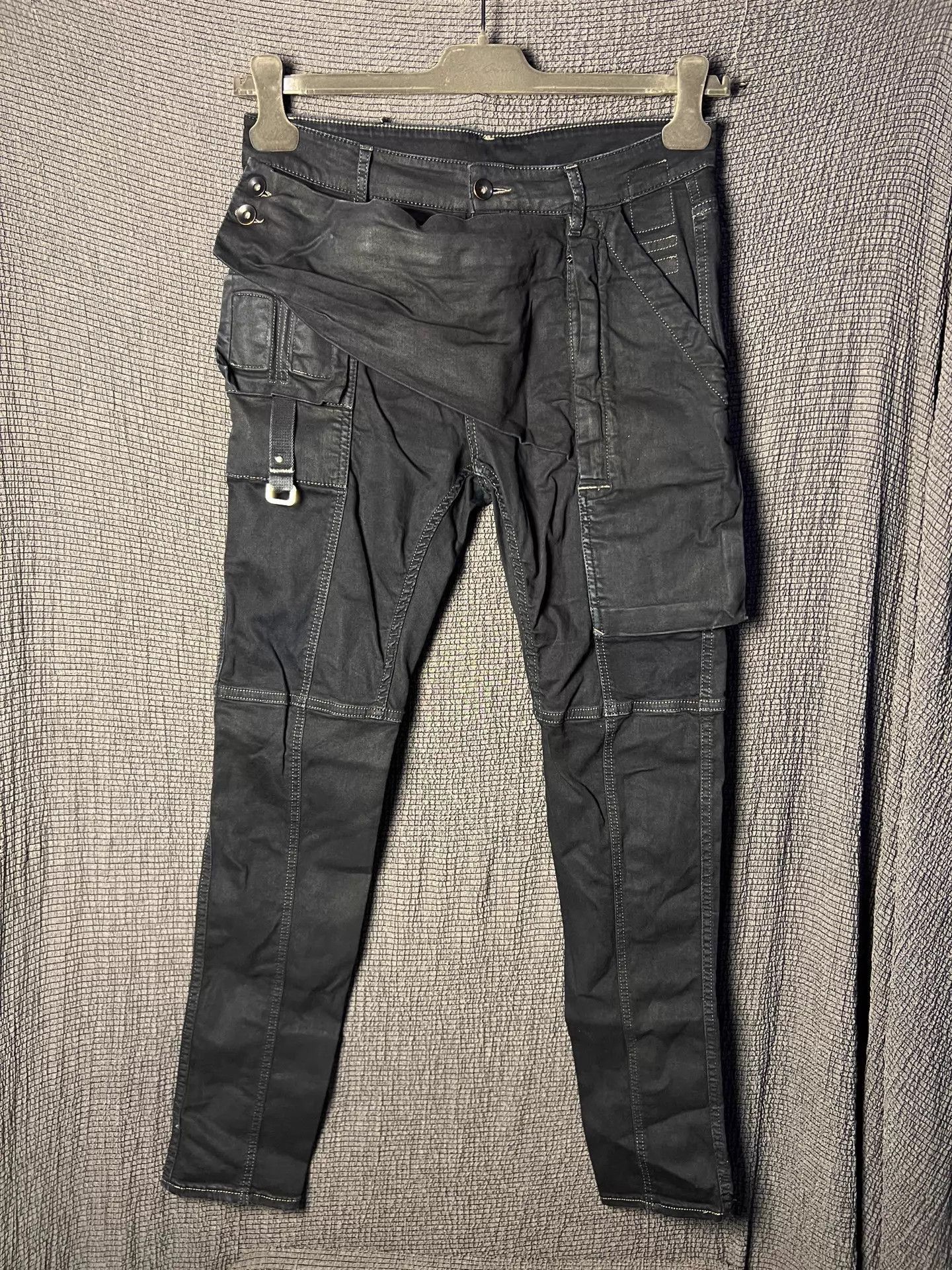 Rick Owens Black Cargo Utility Pants Size 30 Size US 30 / EU 46 - 1 Thumbnail