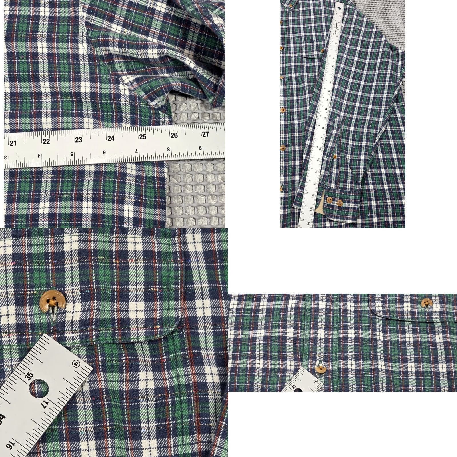 Orvis VTG Orvis Button-Up Mens L Blue Plaid Flannel Southwestern Long Sleeve Shirt Size US L / EU 52-54 / 3 - 9 Thumbnail
