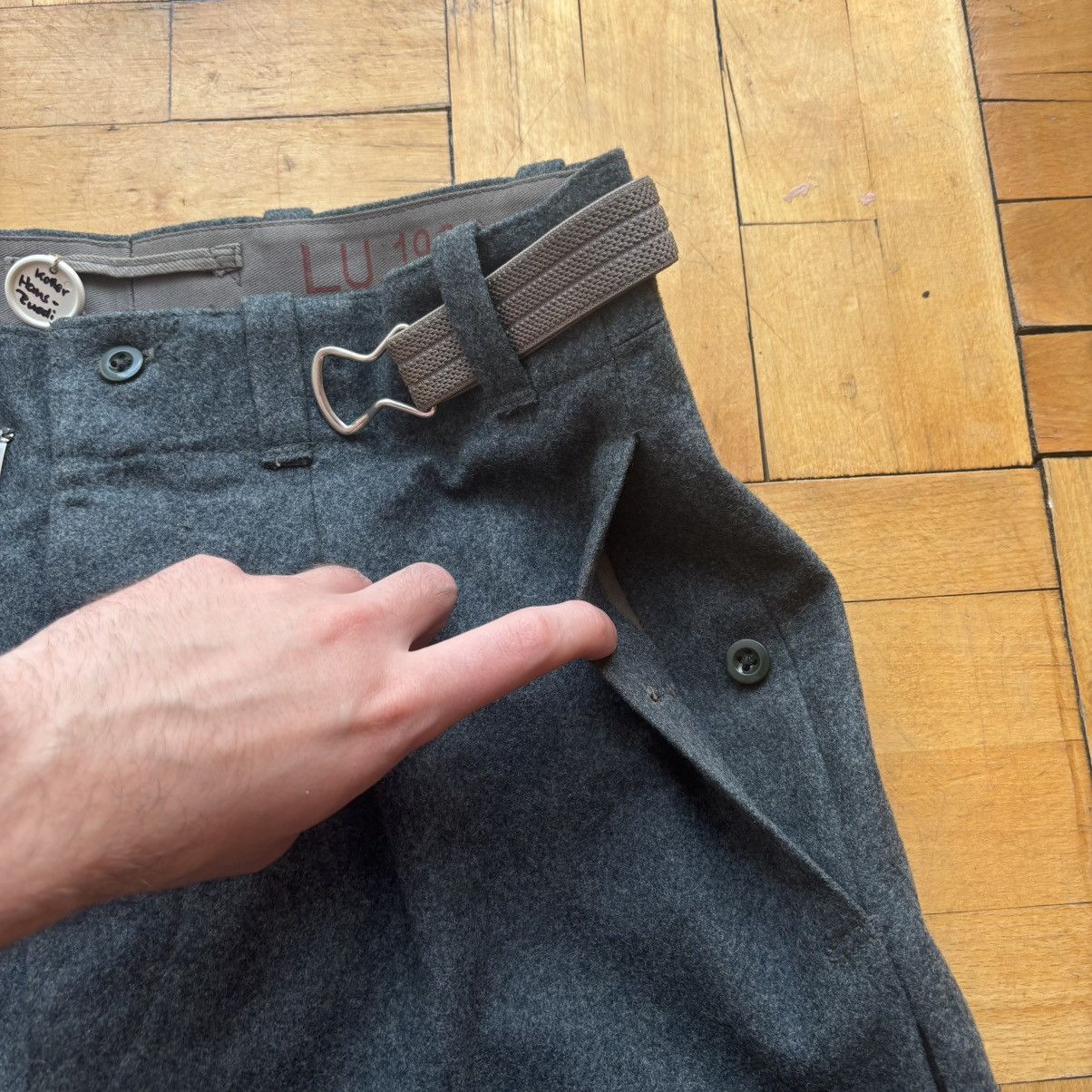 Vintage Vintage 1963 Swiss Army Wool Military Pants Dead Stock Size US 32 / EU 48 - 6 Thumbnail