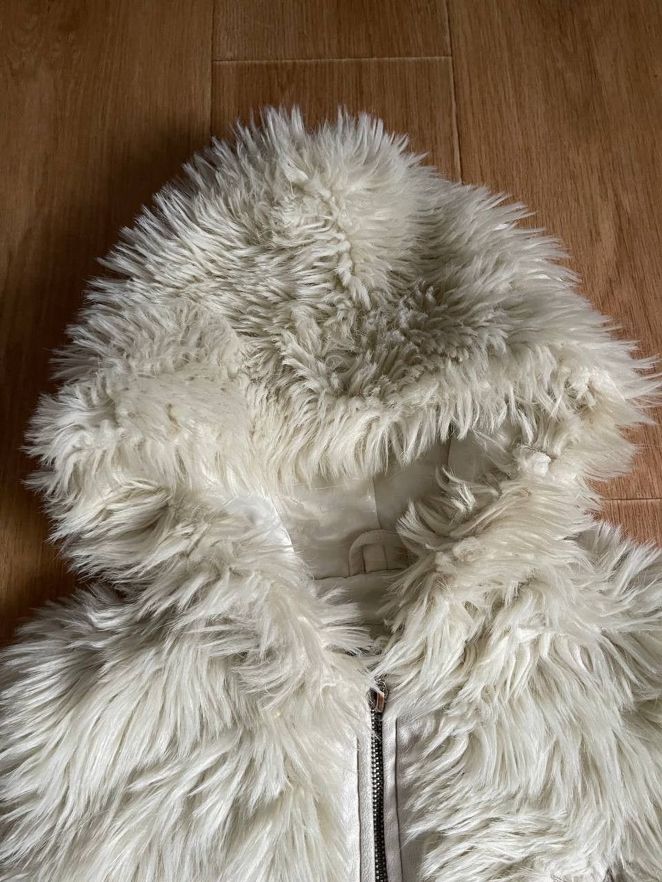 Playboy × Vintage 00S Fluffy Y2K Faux Fur Jacket Size M / US 6-8 / IT 42-44 - 9 Thumbnail