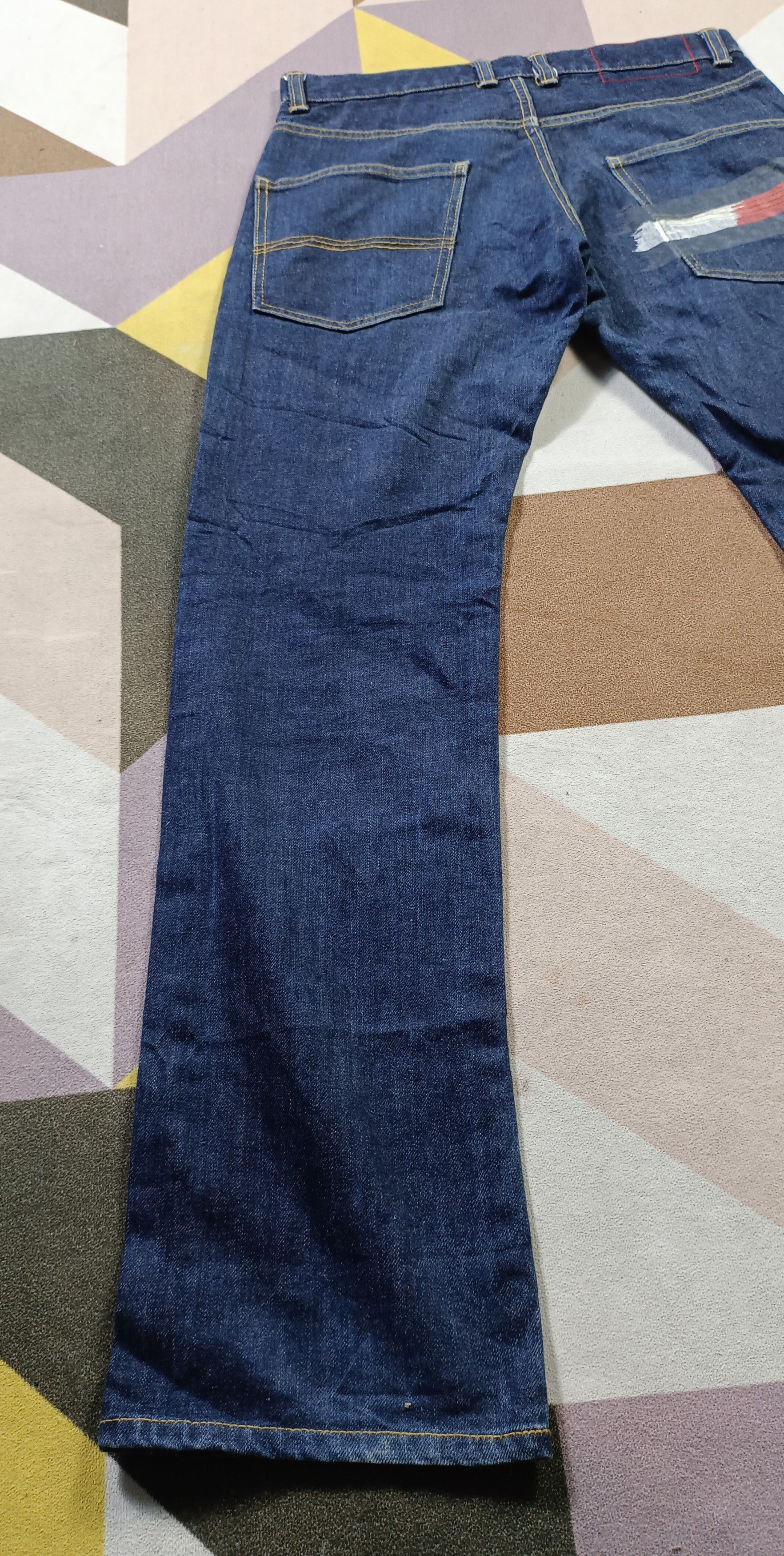 If Six Was Nine × Tommy Hilfiger × Tommy Jeans Vintage💥 Tommy Hilfiger Big Flag Straight Cut Jeans Size US 30 / EU 46 - 3 Thumbnail