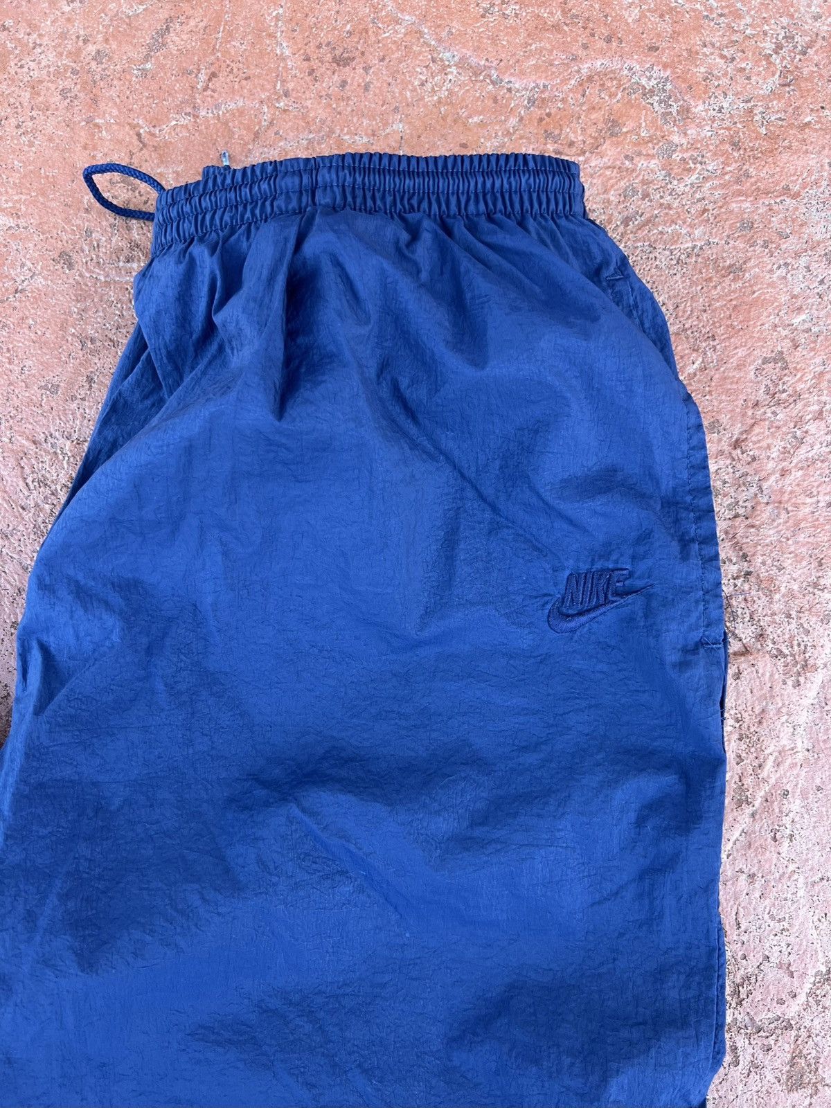 Nike Vintage White Tagged Blue Nike Spell Out Track Pants Size US 38 / EU 54 - 2 Thumbnail