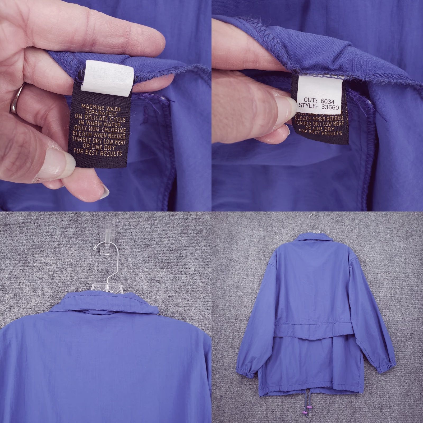 Eddie Bauer VINTAGE Eddie Bauer Jacket Women L Purple Anorak Full Zip Windbreaker Size L / US 10 / IT 46 - 8 Thumbnail