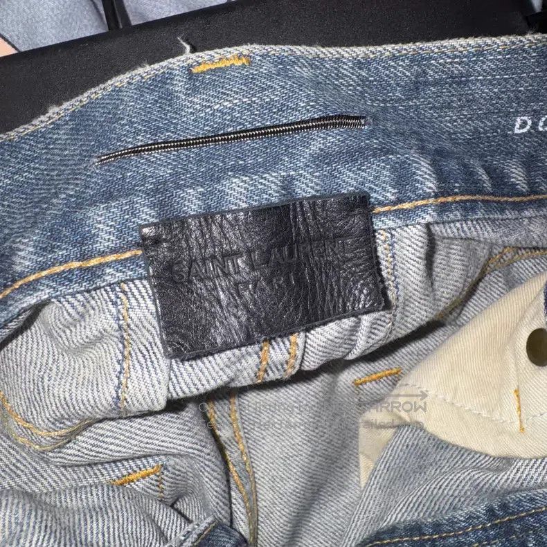 Saint Laurent Paris Saint Laurent Paris Distressed and ripped denim pants i Size US 31 - 3 Thumbnail