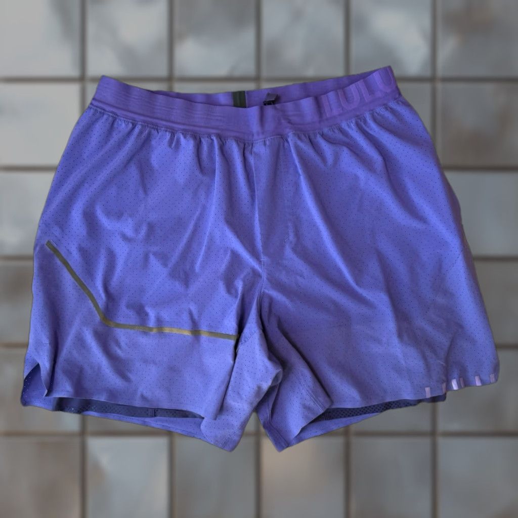 Lululemon Lululemon Surge Shorts Large Purple Lined Athletic Activewear Men Shirt? Size US 33 - 1 Thumbnail