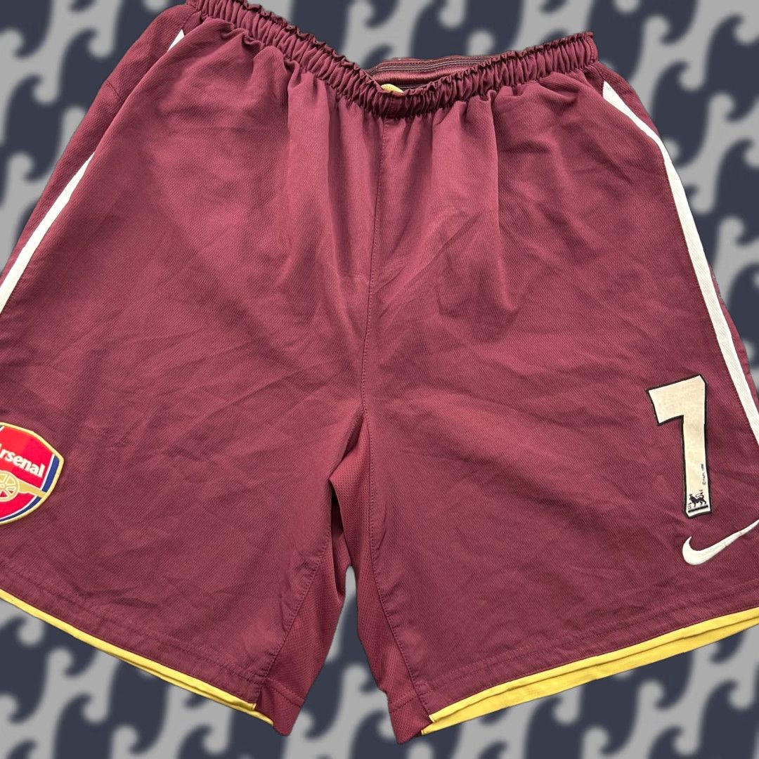Nike Nike Arsenal 2007-2008 Rosicky #7 Away Shorts Mens Small Football Red Size US 29 - 1 Thumbnail