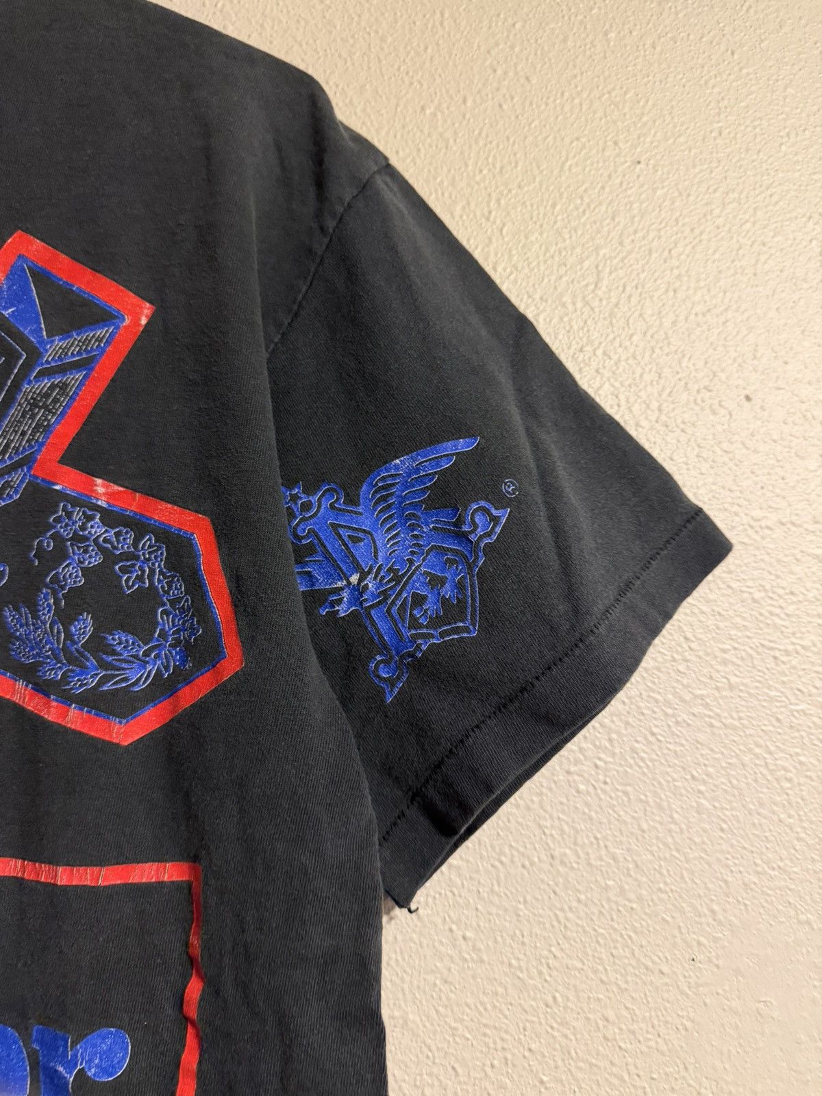 Budweiser Rare vtg 90s Budweiser wild oats AOP shirt single stitch Size US L / EU 52-54 / 3 - 6 Thumbnail