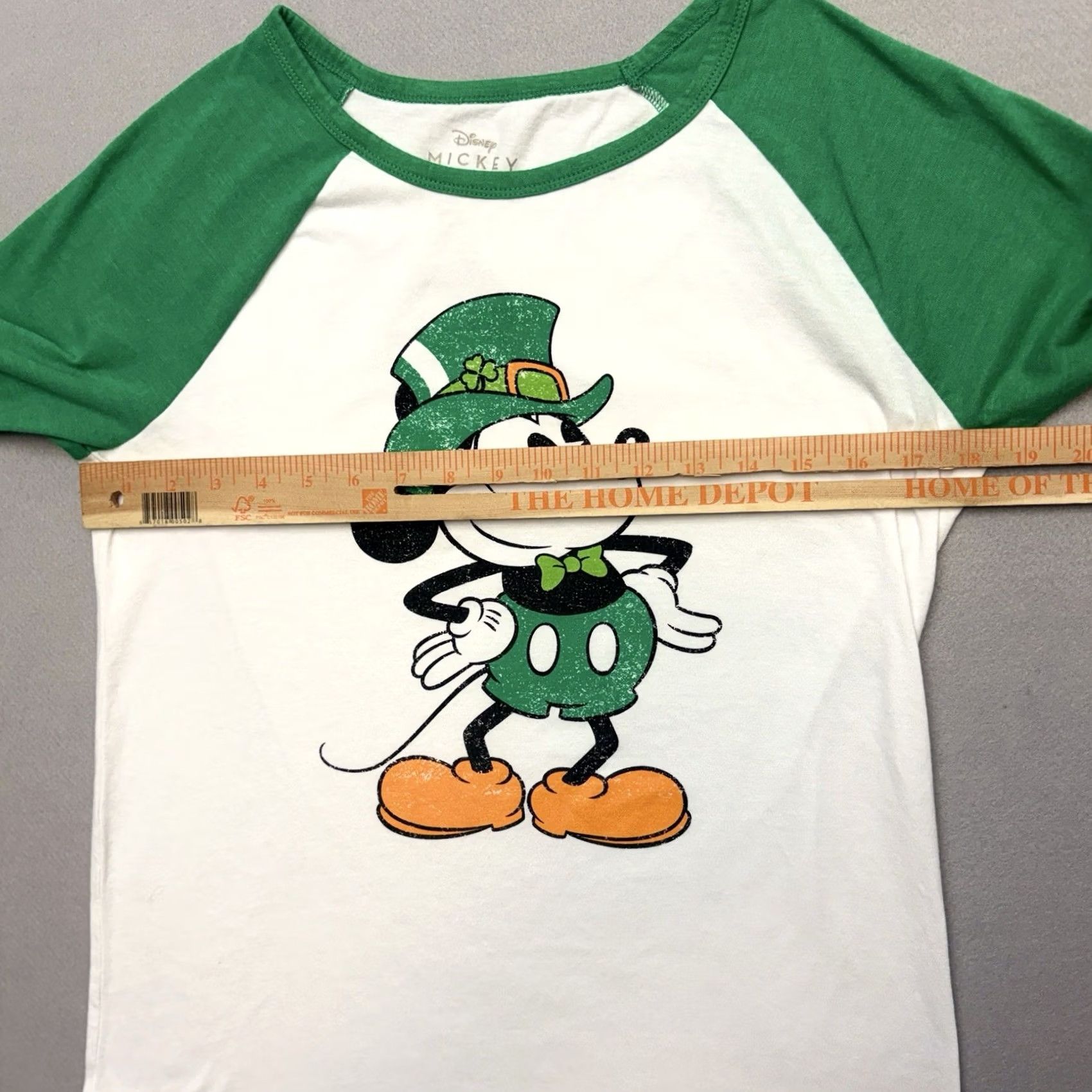 Disney Keywords: "Disney Mickey St. Patrick'S Day Raglan 3/4 Sleeve Graphic Shirt XL Womens" is highly relevant and includes all essential Size XL / US 12-14 / IT 48-50 - 5 Thumbnail