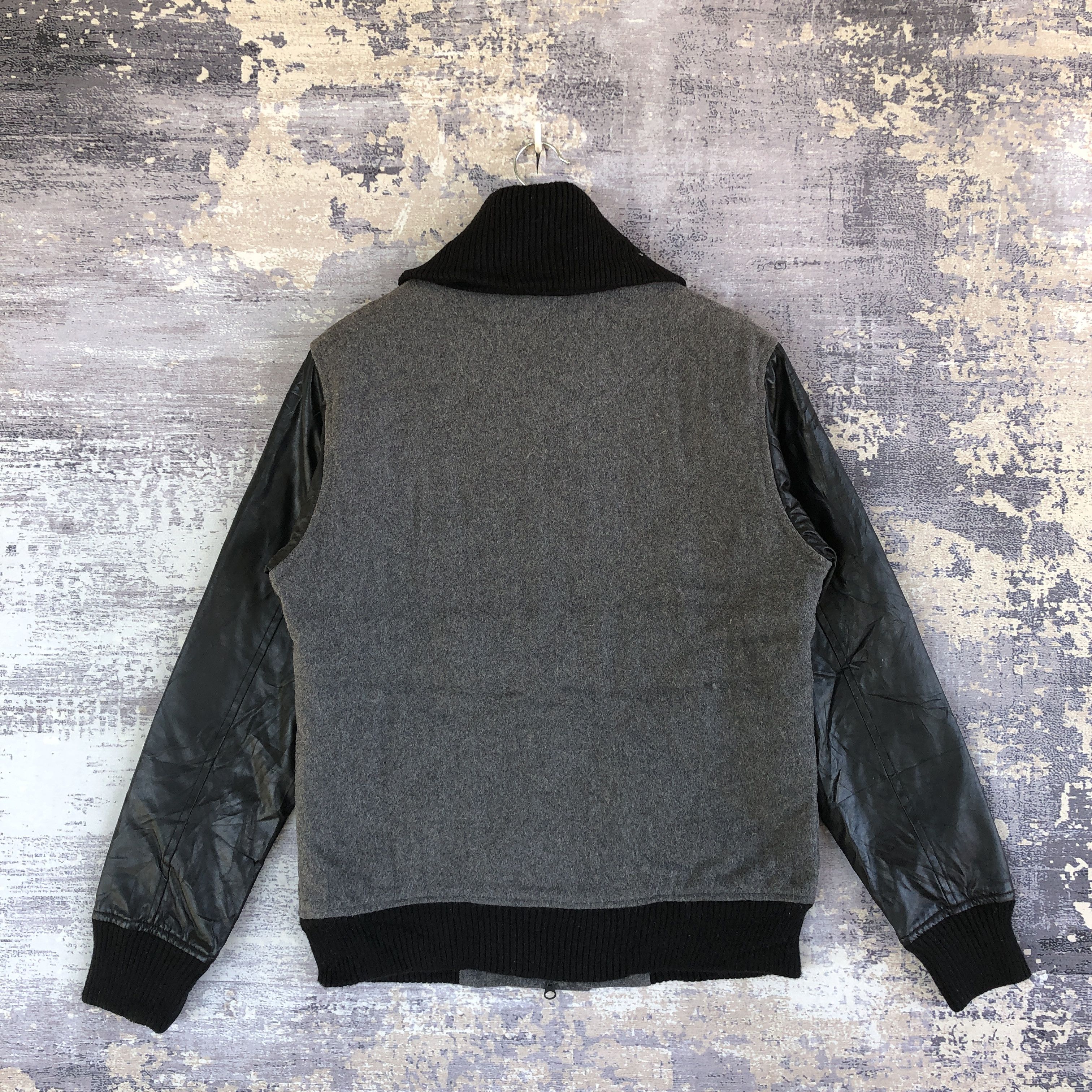 Vintage Vintage Rule Wool Varsity Jacket Leather Riders Wool Jacket Size US M / EU 48-50 / 2 - 2 Thumbnail
