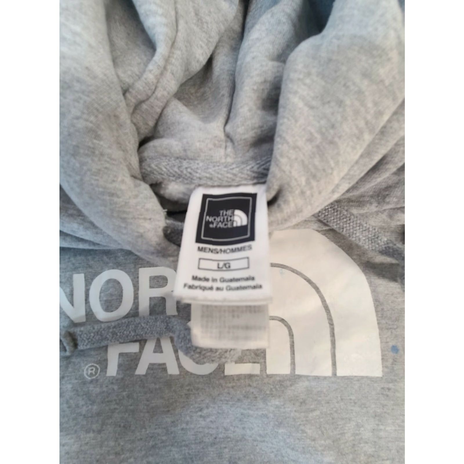The North Face The North Face Men's Pullover Hoodie Gray Stained Large Size US L / EU 52-54 / 3 - 6 Thumbnail