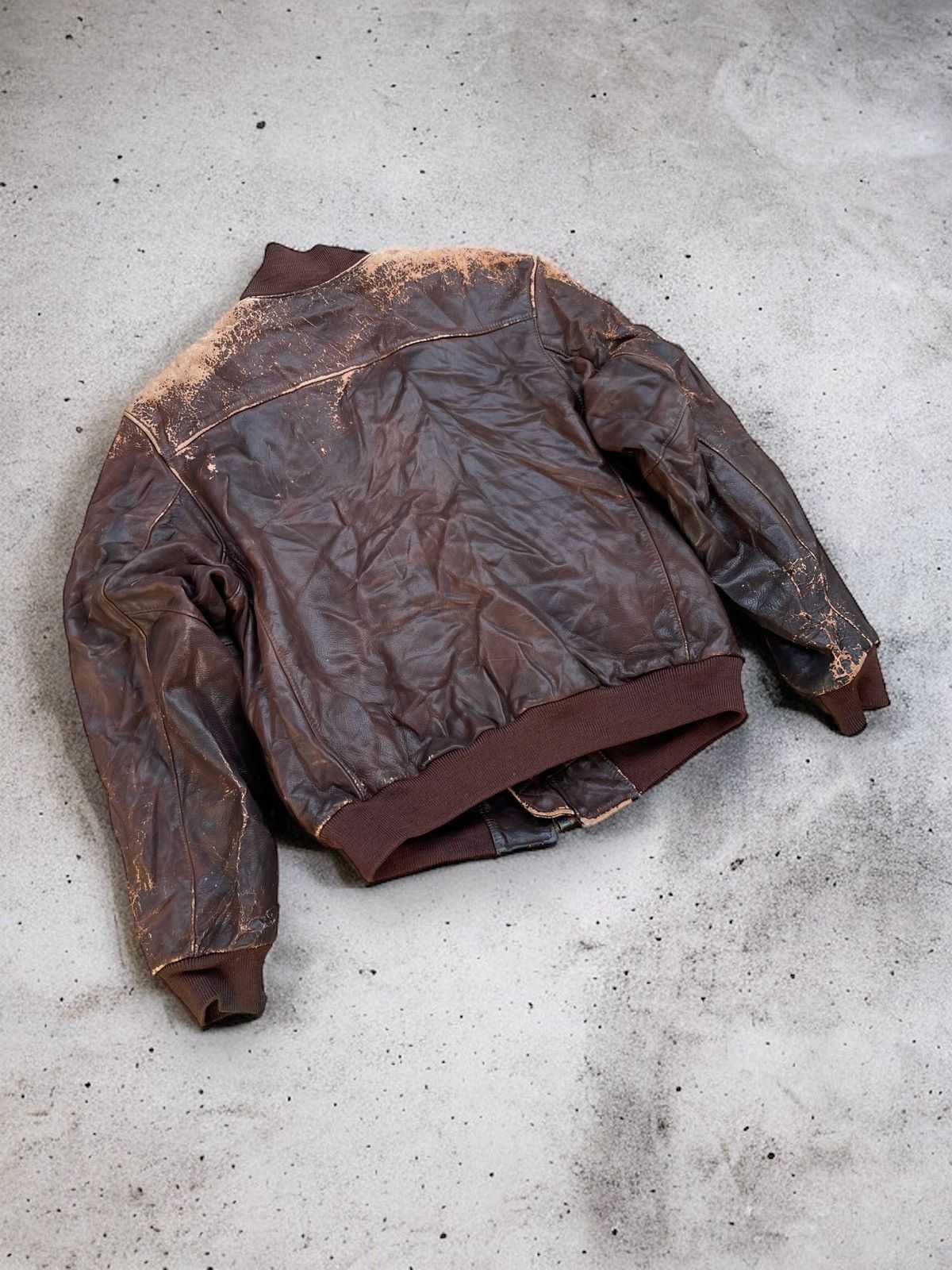 Golden Bear 🔥Vintage Golden Bear Genuine Leather Flight Bomber Jacket Size US M / EU 48-50 / 2 - 5 Thumbnail