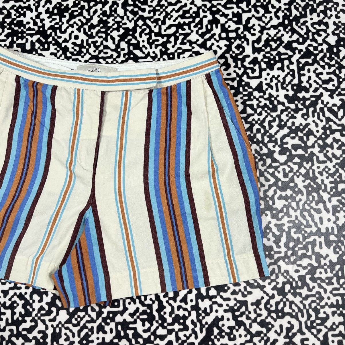 Vintage Y2K Malene Birger Striped Retro Luxury Style Shorts, Women's (Size 27) — image 6 of 6